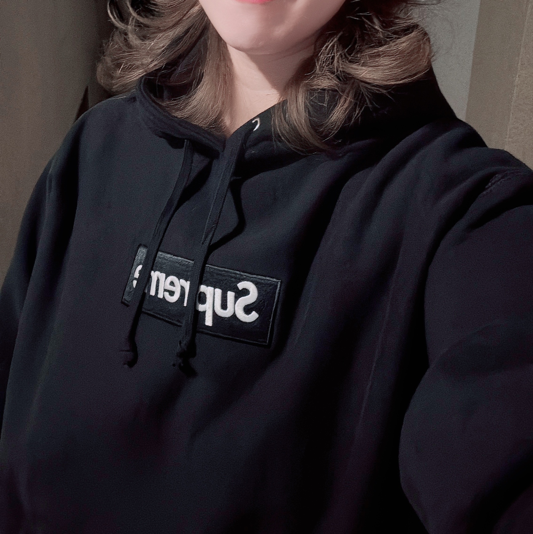 Supreme Box Logo Hooded Sweatshirt Black - 24FW 착용 스타일