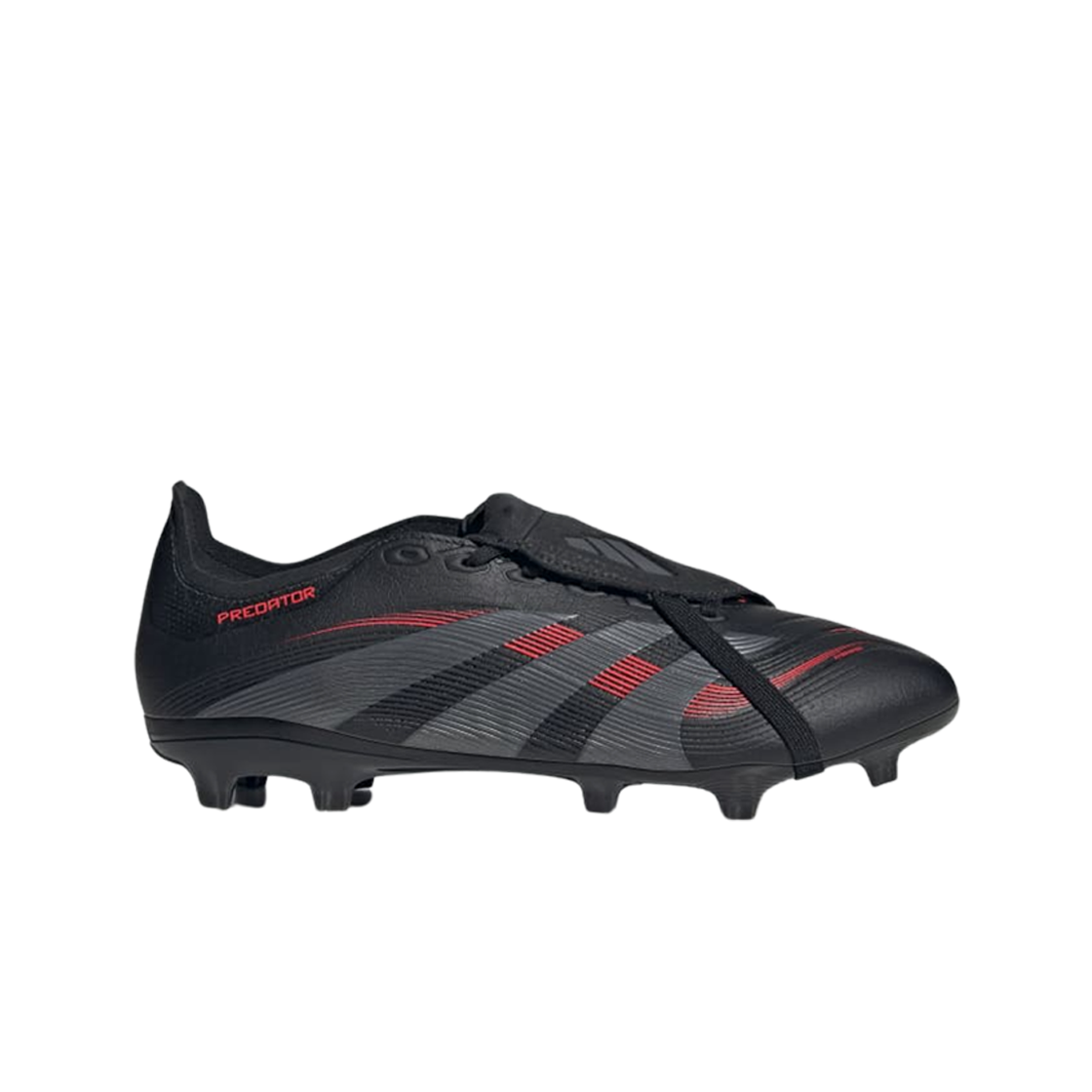 ID1322 Adidas Predator League Foldover Tongue FG MG Core Black Grey Four