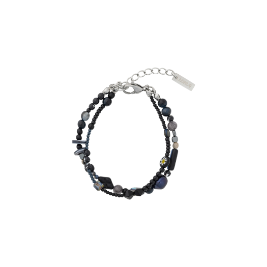 AJ252AC004BK AJOBYAJO Black Light Beads Layered Bracelet Black