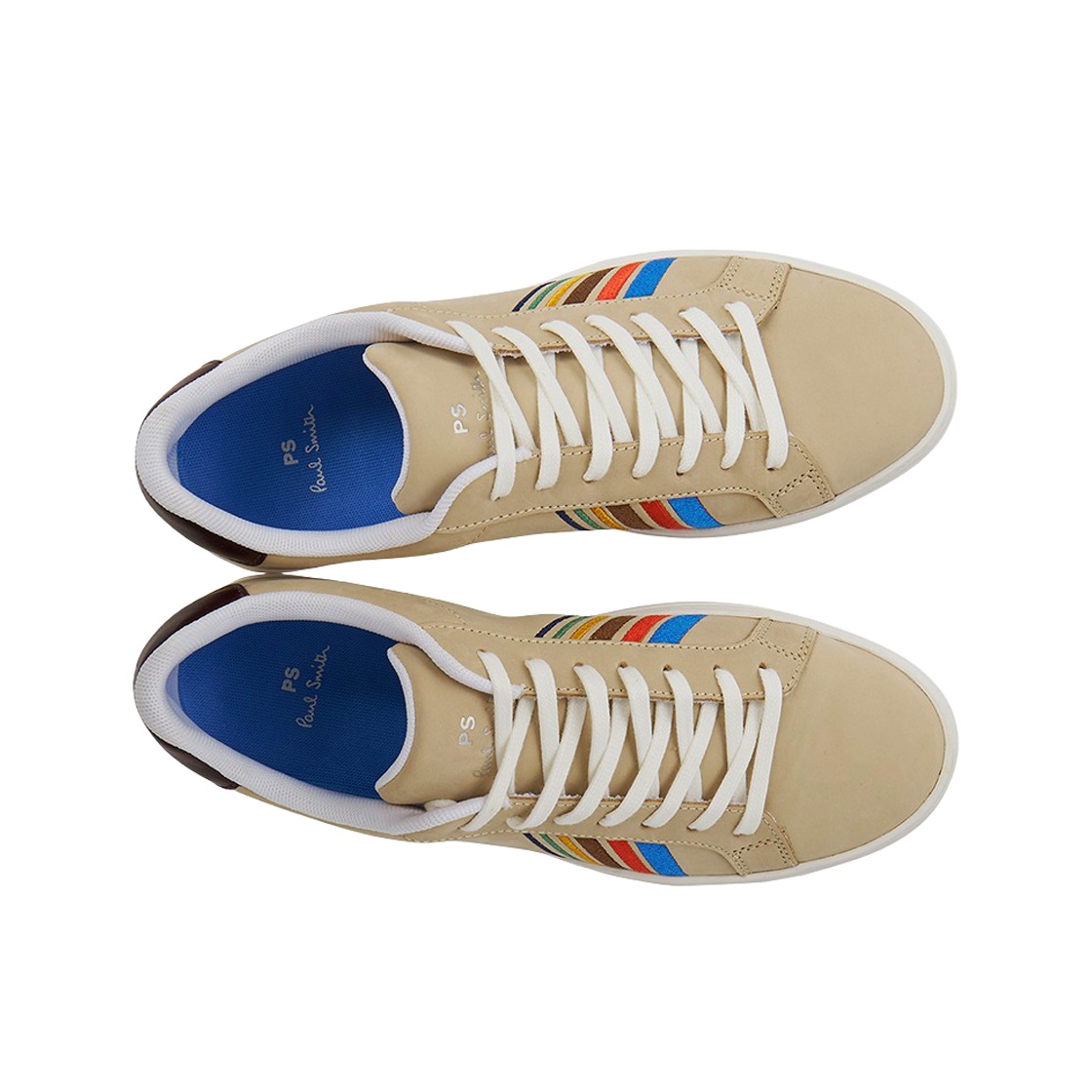 폴 스미스 코스모 카우하이드 코튼 스니커즈 베이지(Paul Smith Cosmo Cowhide Cotton Sneakers Beige) - 2