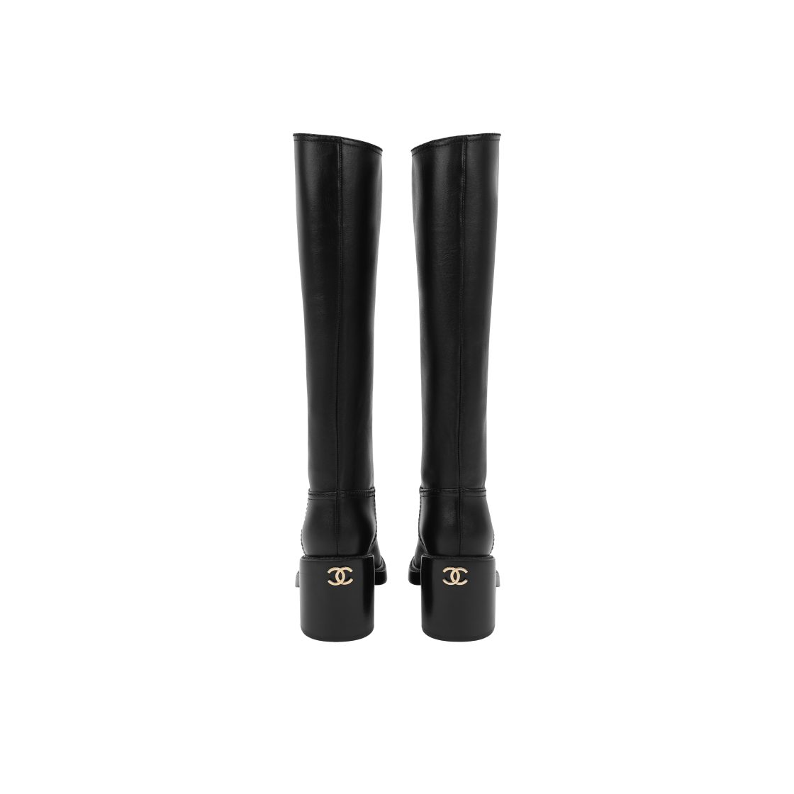 (W) 샤넬 하이 부츠 카프스킨 & 블랙((W) Chanel High Boots Calfskin & Black) - 6