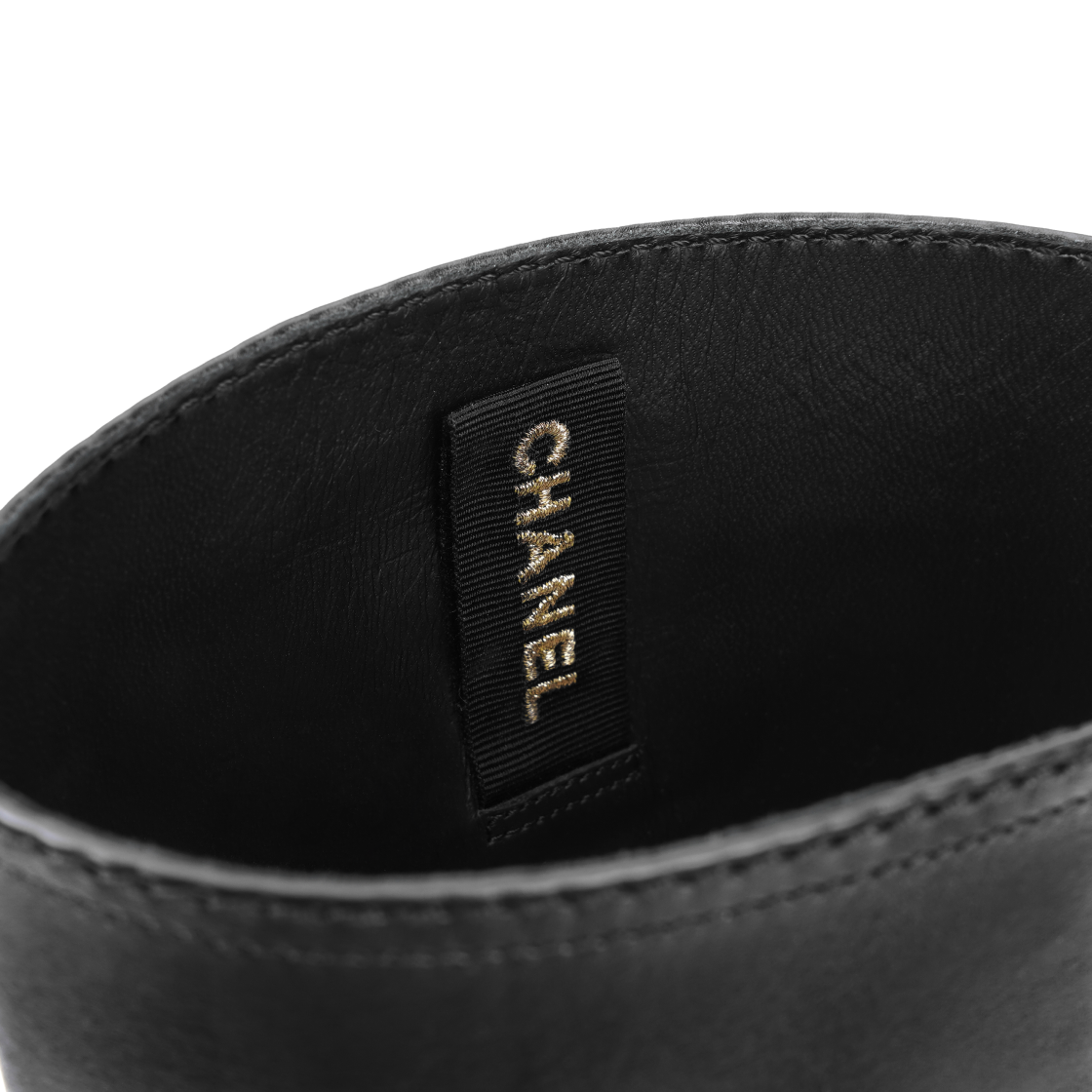 (W) 샤넬 하이 부츠 카프스킨 & 블랙((W) Chanel High Boots Calfskin & Black) - 10