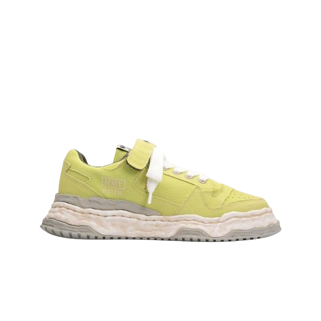 메종 미하라 야스히로 키스 OG 솔 가먼트 다이드 캔버스 로우탑 스니커즈 그린(Maison Mihara Yasuhiro Keith OG Sole Garment Dyed Canvas Low-top Sneakers Green) - 1