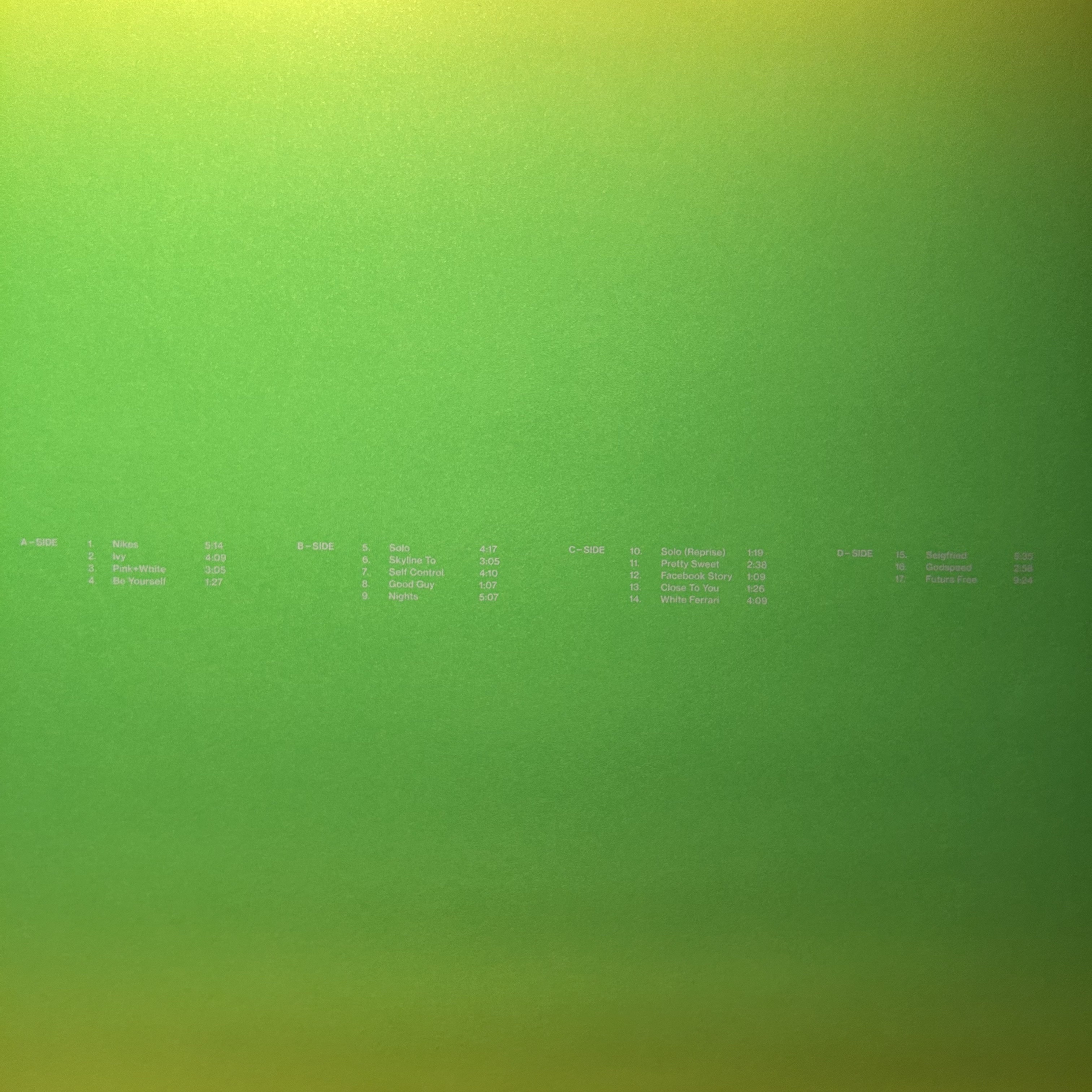 Frank Ocean Blonde Black (2LP) 착용 스타일 - 5