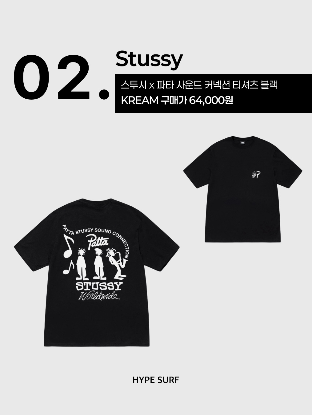 Stussy New Era 9twenty Basic Trucker Brown, Stussy x Patta Sound Connection T-Shirt Black 착용 스타일 - 3