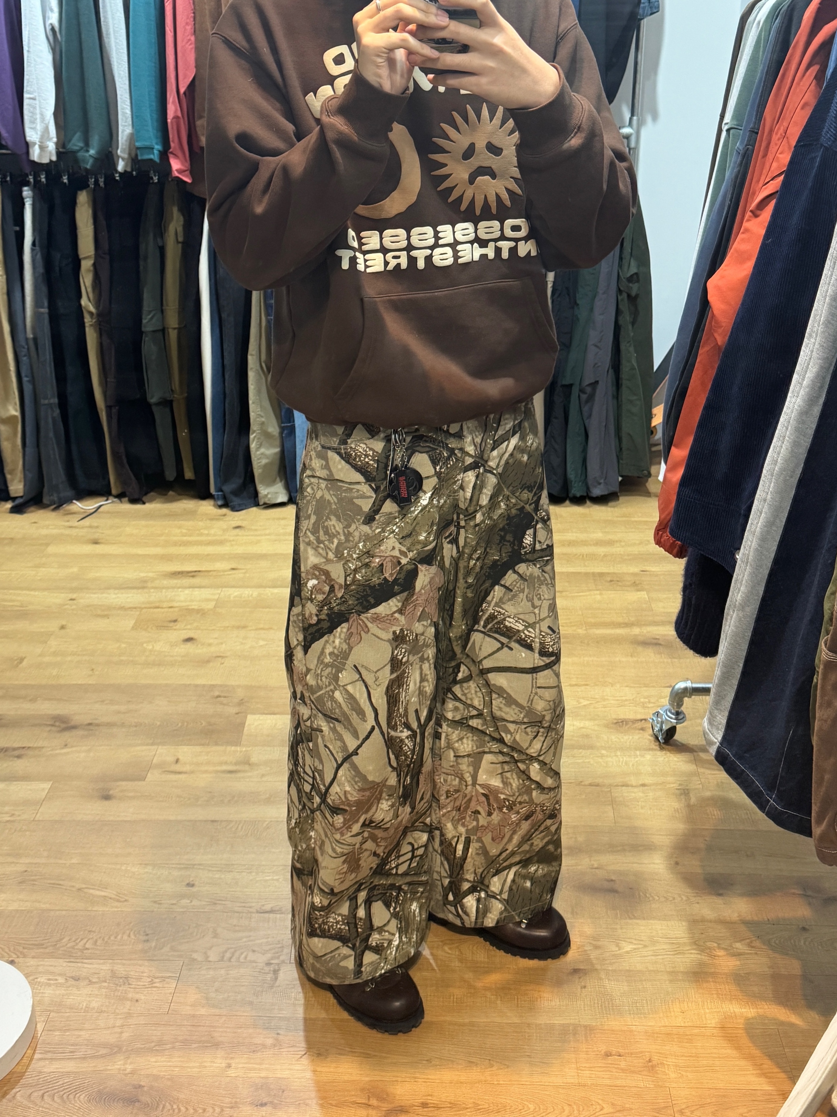 POTS All Day Hoodie Brown, Supreme Polartec Shearling Reversible Pullover TrueTimber HTC Fall Camo - 24FW 착용 스타일 - 1