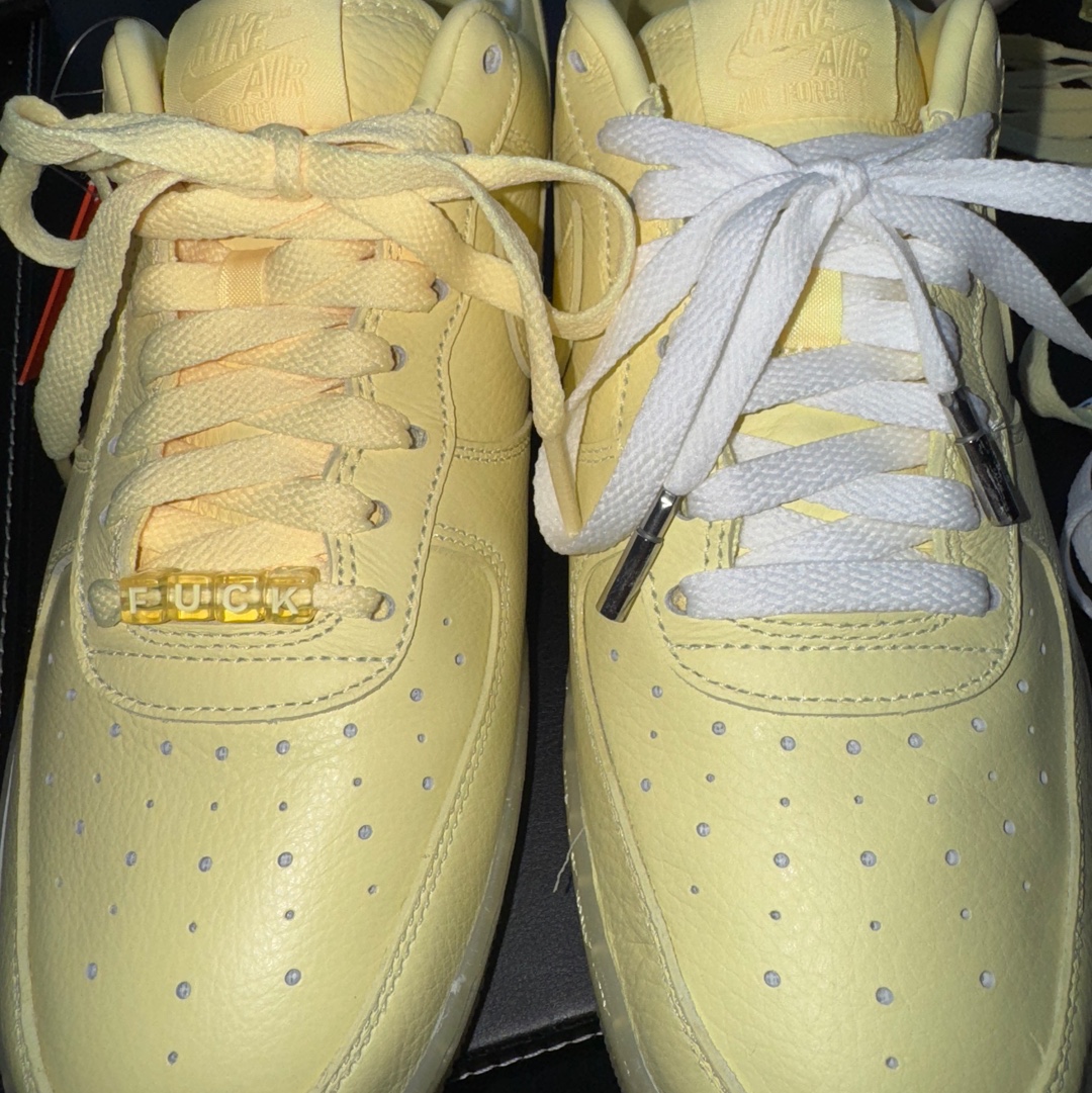 Nike x Drake Nocta Air Force 1 Low SP Certified Lover Boy Citron Tint Cobalt Tint 착용 스타일