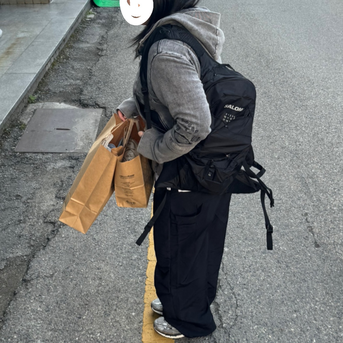 Salomon x MM6 Maison Margiela XT-15 Black, Nike P-6000 Metallic Silver 착용 스타일 - 2