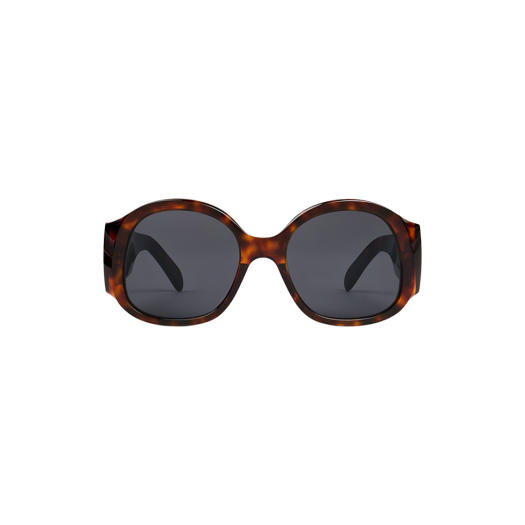 Celine Triomphe XL 02 Sunglasses in Acetate Red Havana