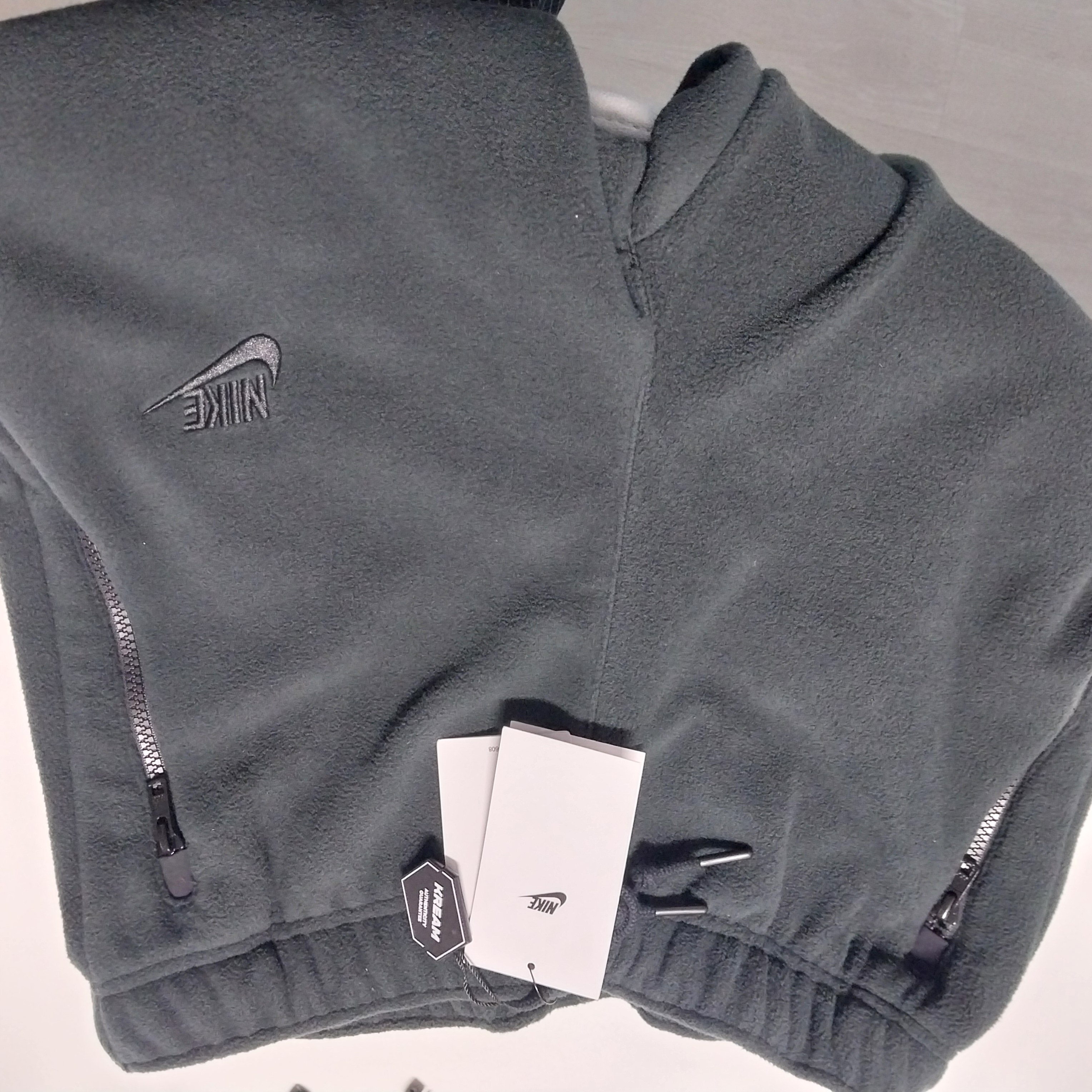 Nike Club Fleece Polar Fleece Pants Black - Asia 착용 스타일 - 2