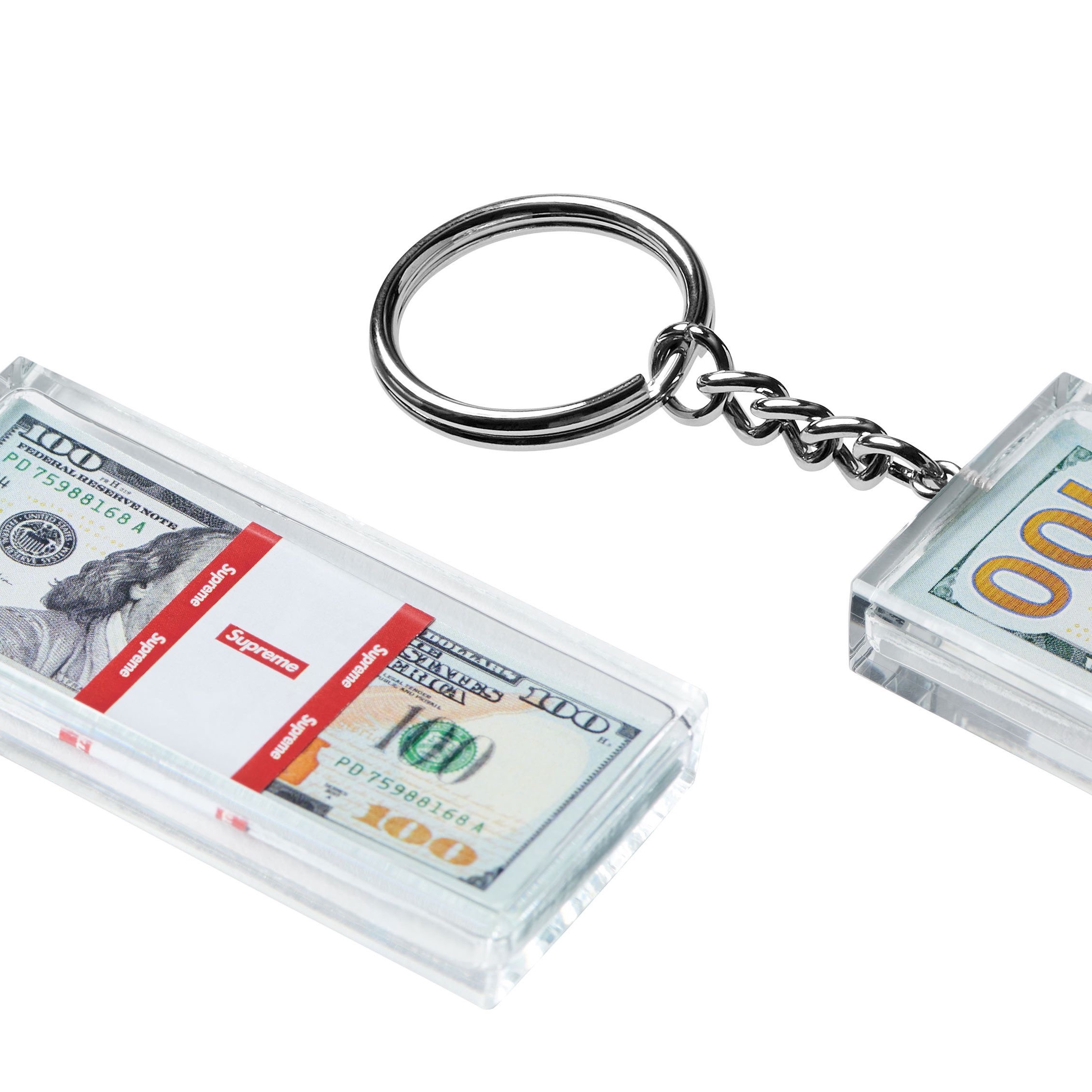 Supreme Cash Paperweight Keychain Multicolor - 24FW 착용 스타일 - 3