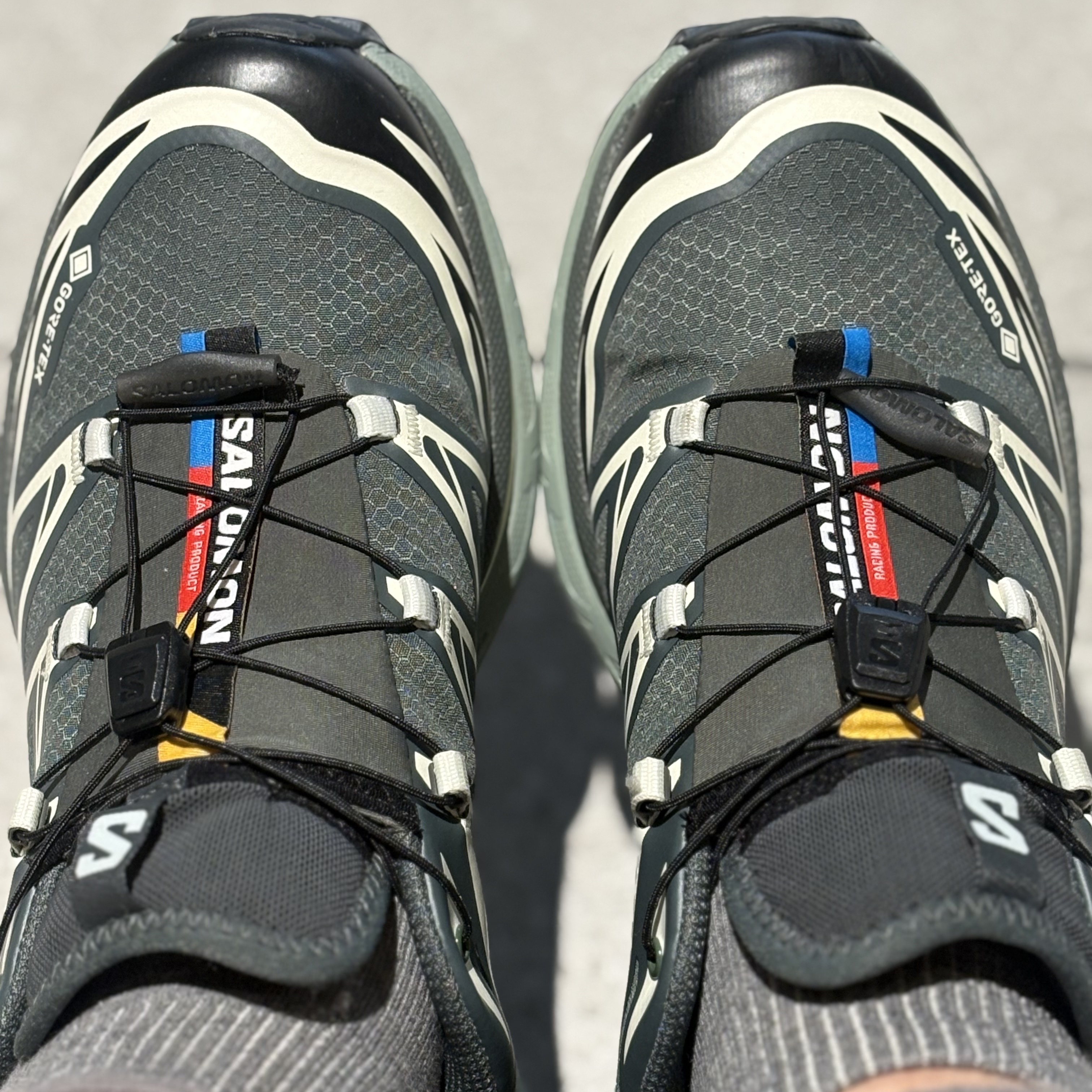 Salomon XT-6 GTX Urban Chic Black 착용 스타일