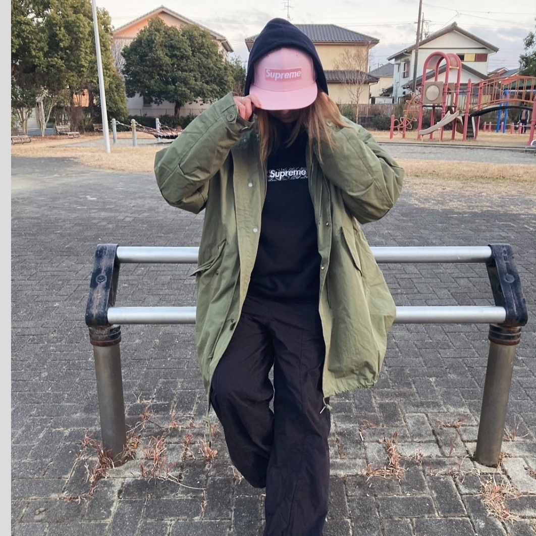 Supreme Box Logo Hooded Sweatshirt Black - 24FW 착용 스타일 - 2