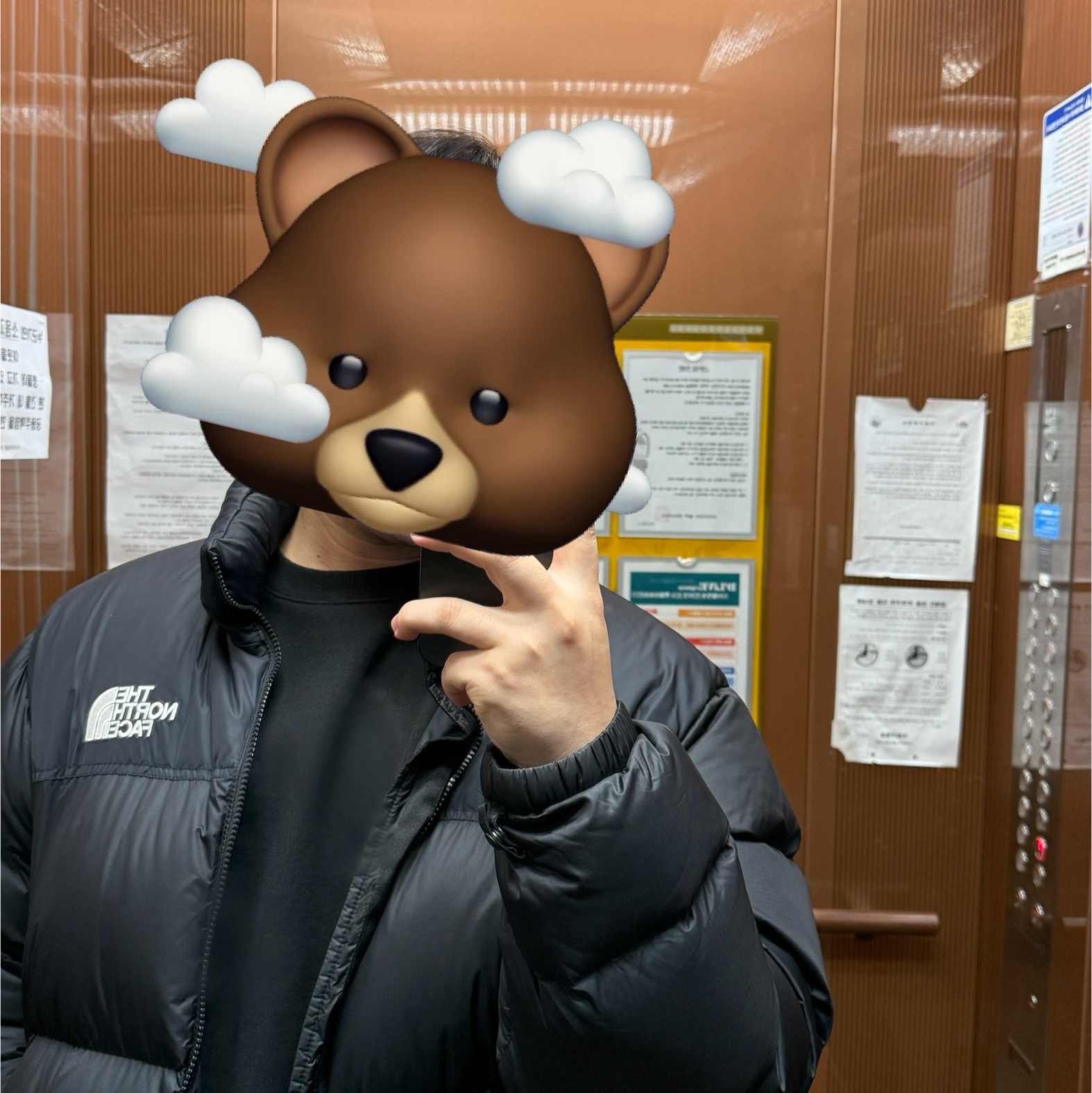 The North Face 1996 Retro Nuptse Down Jacket TNF Black 착용 스타일