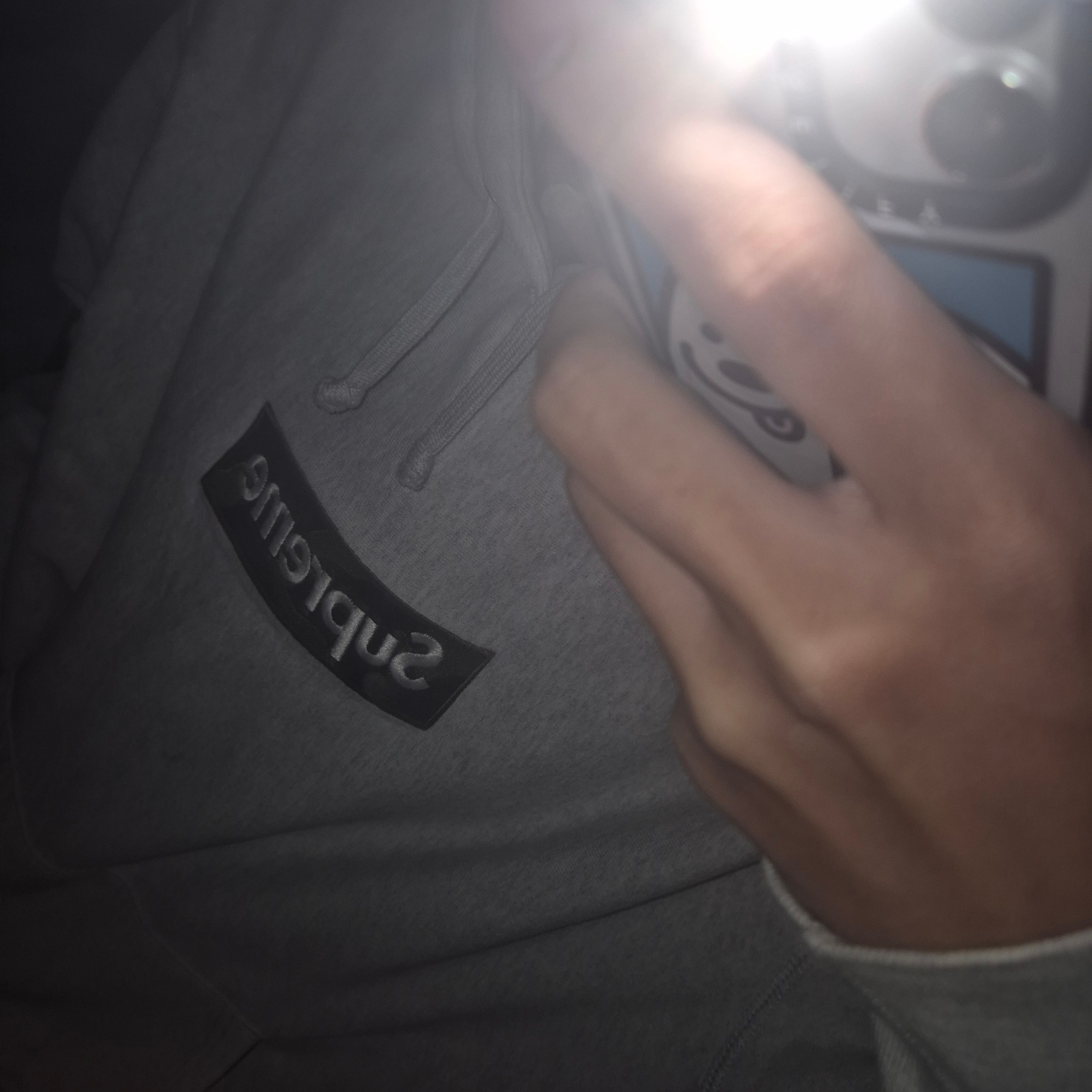 Supreme Box Logo Hooded Sweatshirt Ash Grey - 23FW 착용 스타일