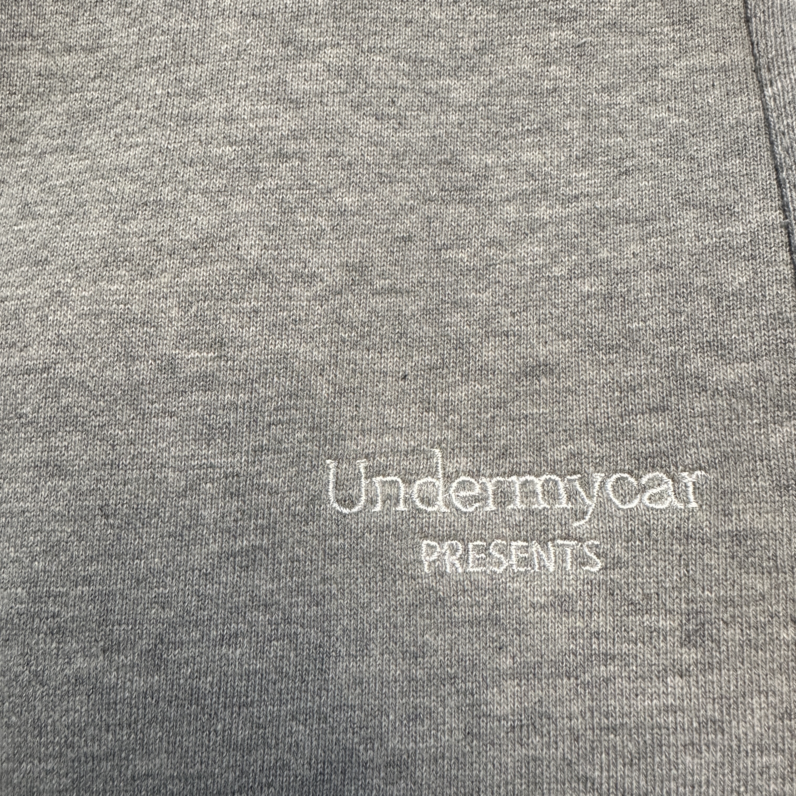 Undermycar Mu.03 Anti Fxxking Logo Play Oversized Sweat Jogger Melange Gray 착용 스타일 - 3
