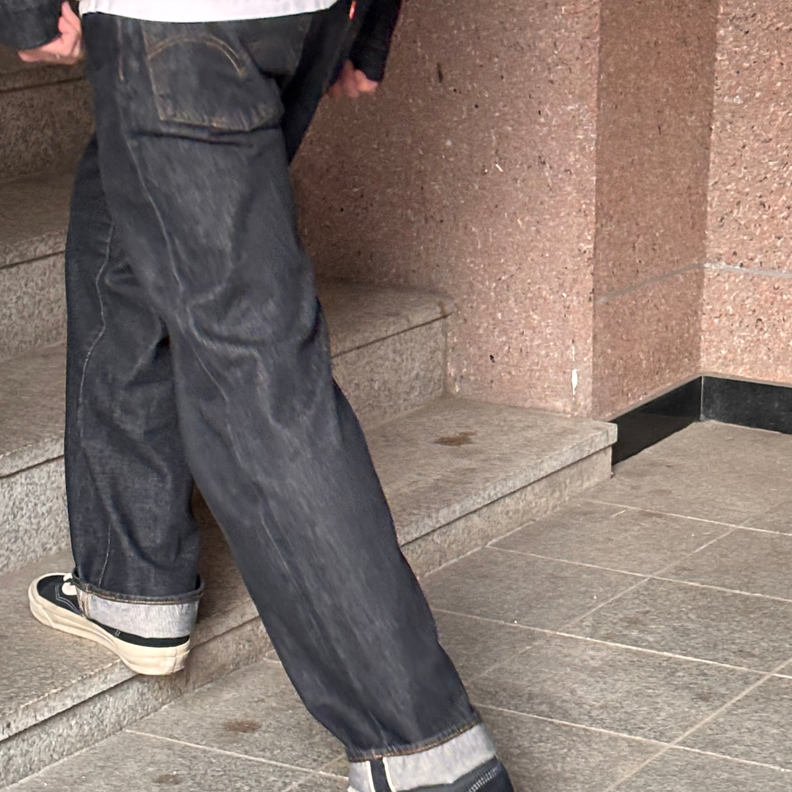 Levi's x Beams Denim Jacket Black Rinse, Levi's x Beams Denim Pants Black Rinse 착용 스타일 - 3