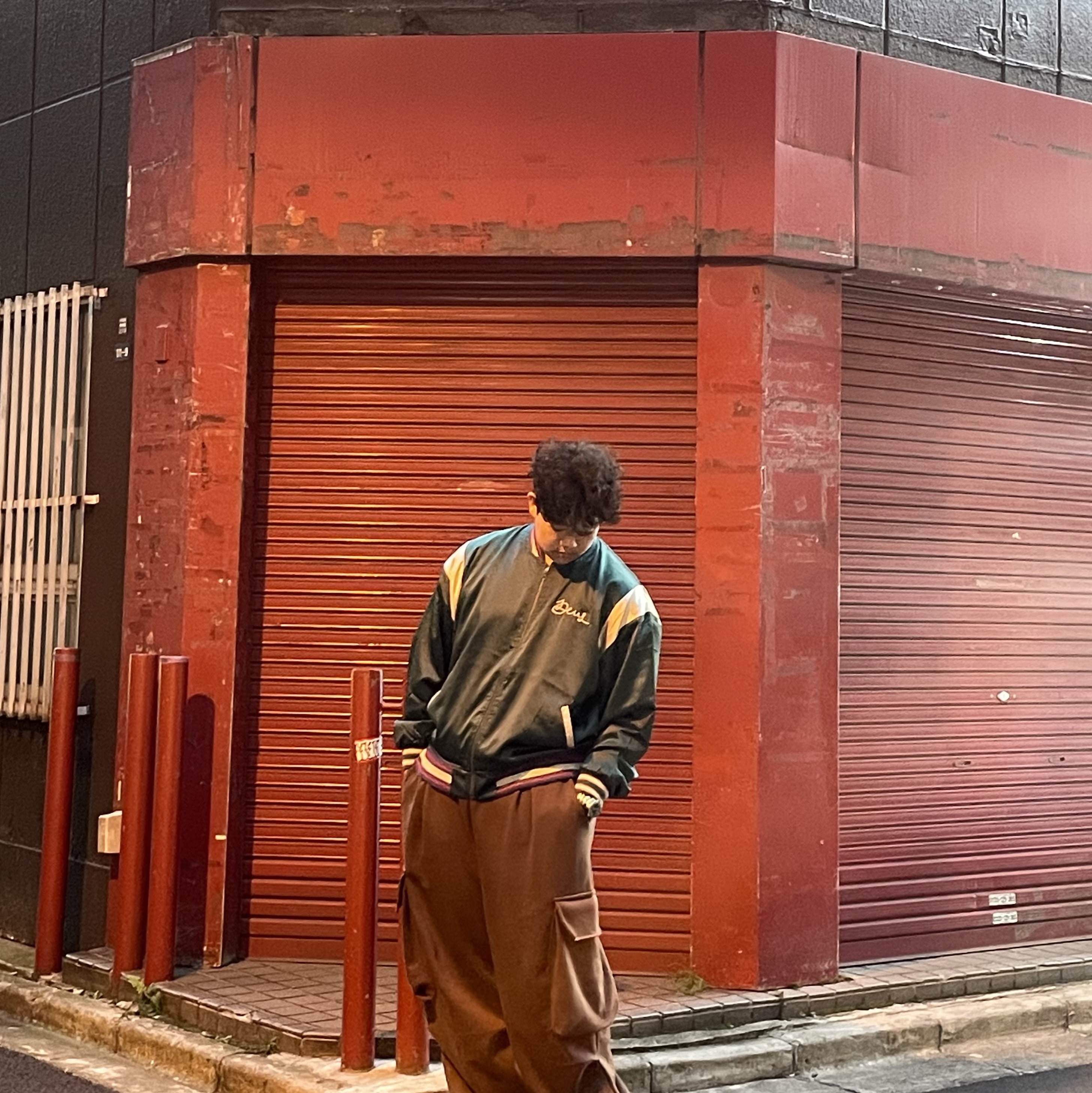 Deus Ex Machina Pleasures Work Jacket Work Green, Nike Air Force 1 '07 WB Flax 착용 스타일 - 2