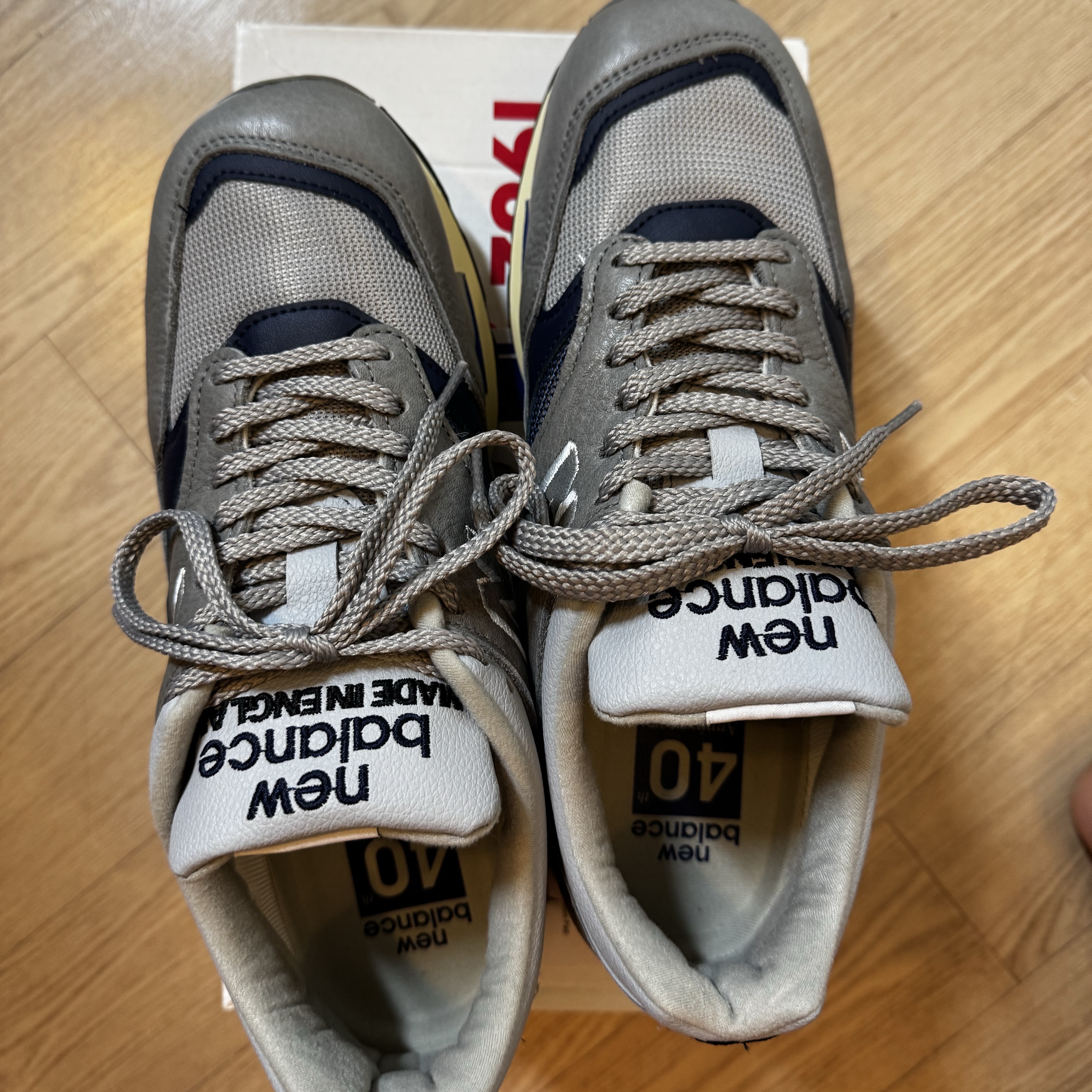 New Balance 1500 Made in UK 40th Anniversary Grey Blue 착용 스타일 - 4