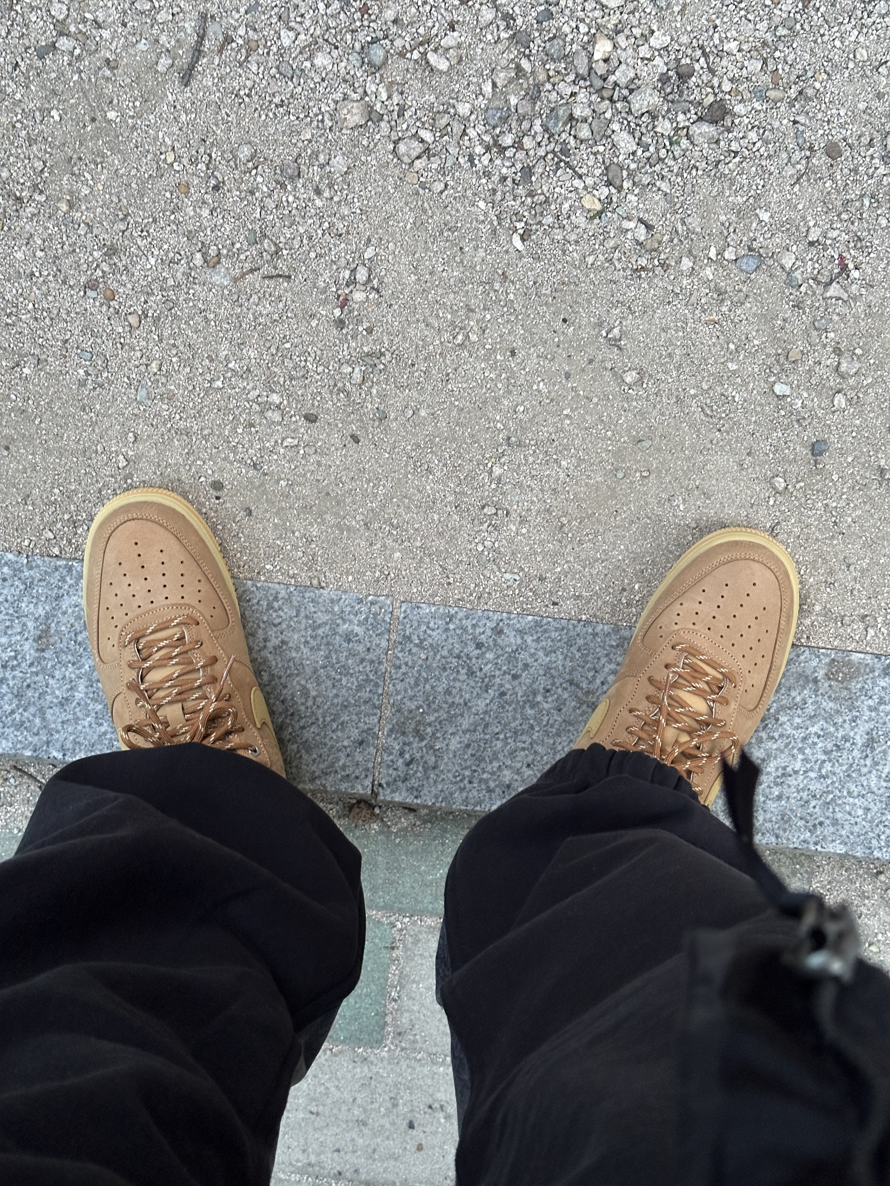 Nike Air Force 1 '07 WB Flax, Supreme x The North Face Split Nuptse Jacket Black - 24SS 착용 스타일 - 2