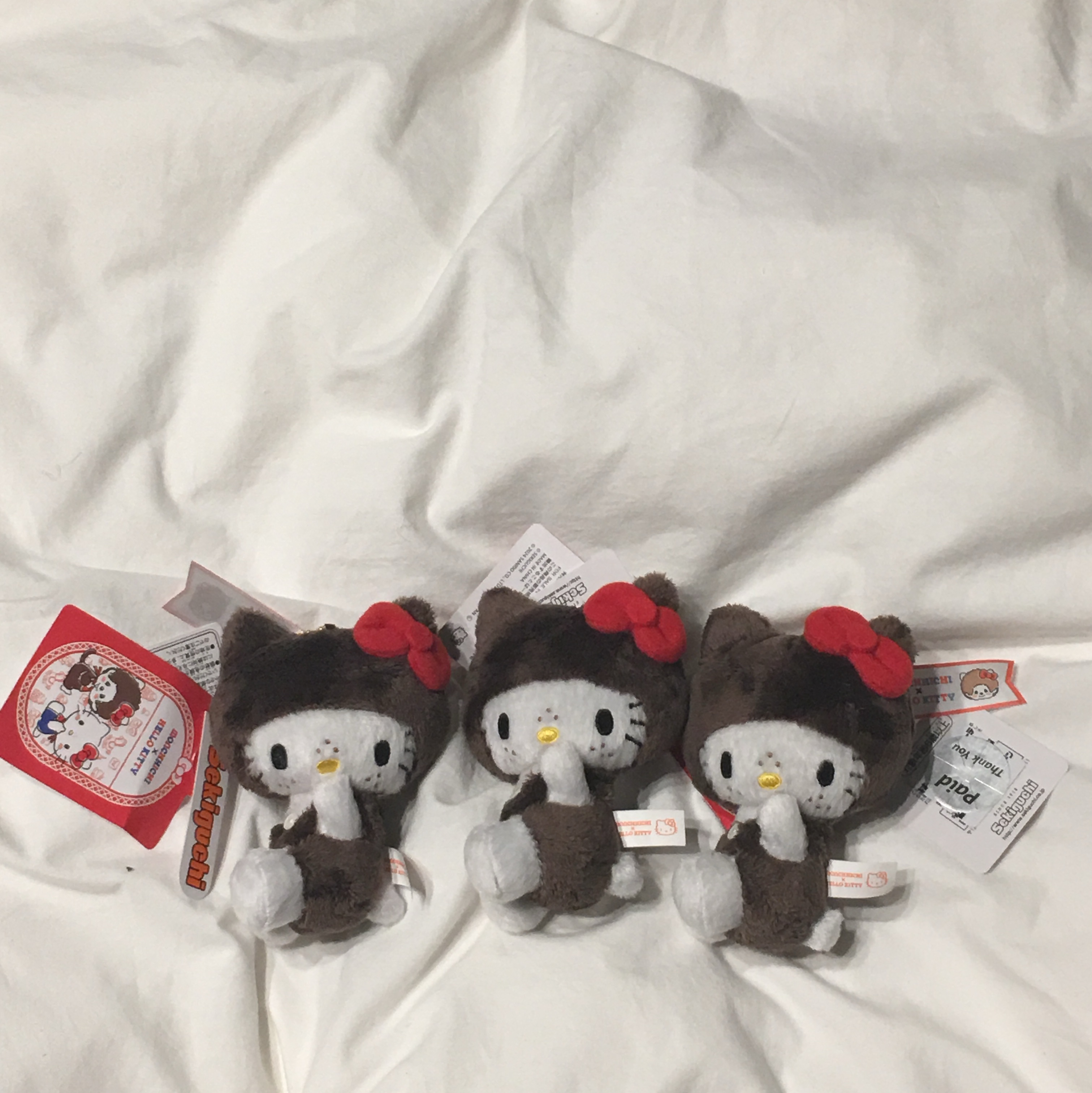 Subu x Coyseio Angel Wing Padding Shoes Charcoal, Sanrio Hello Kitty x Monchhichi 50th Anniversary Hello Kitty Holder 착용 스타일 - 3