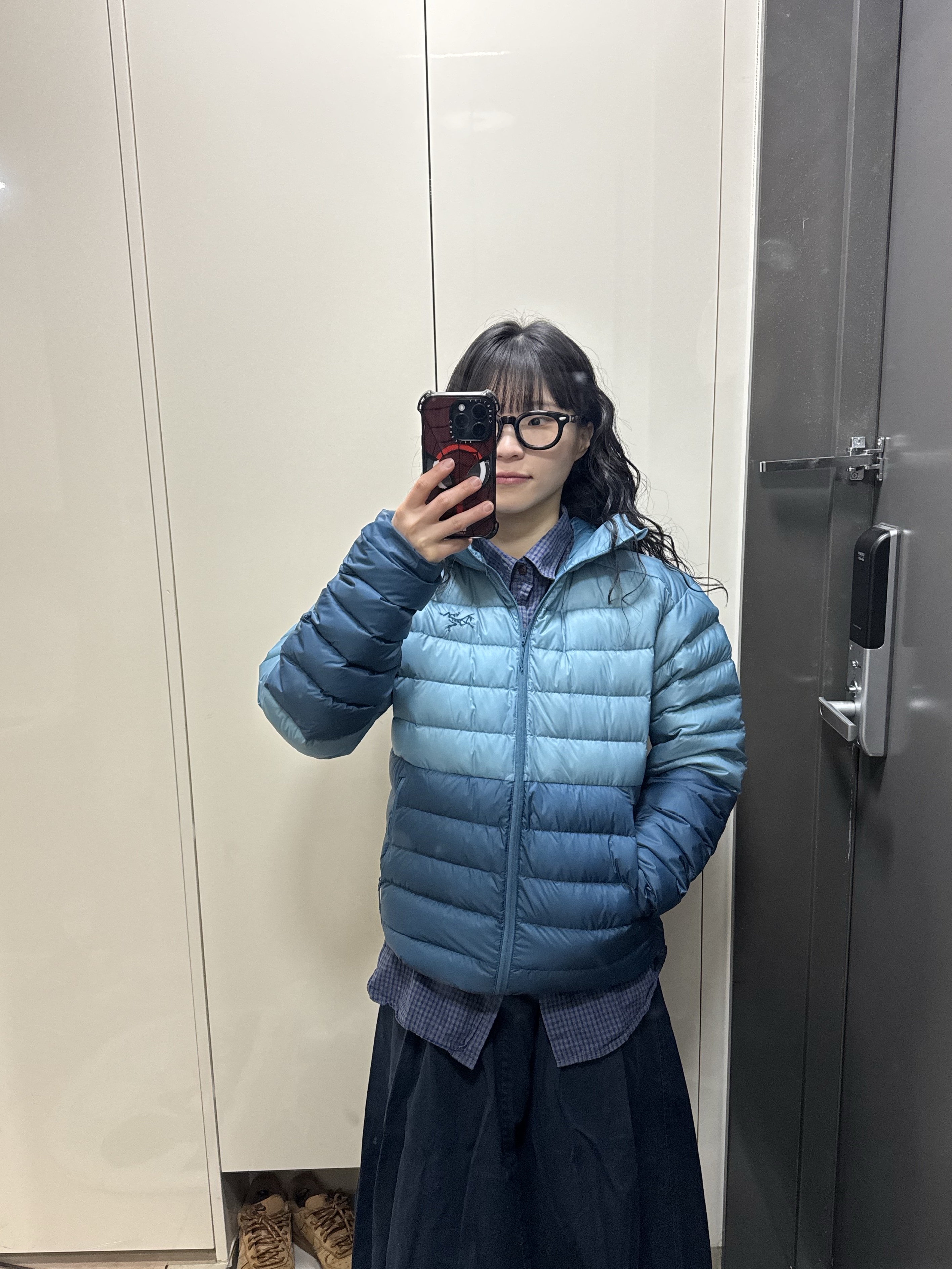 Arc'teryx Cerium Hoody Serene Solace 착용 스타일 - 2