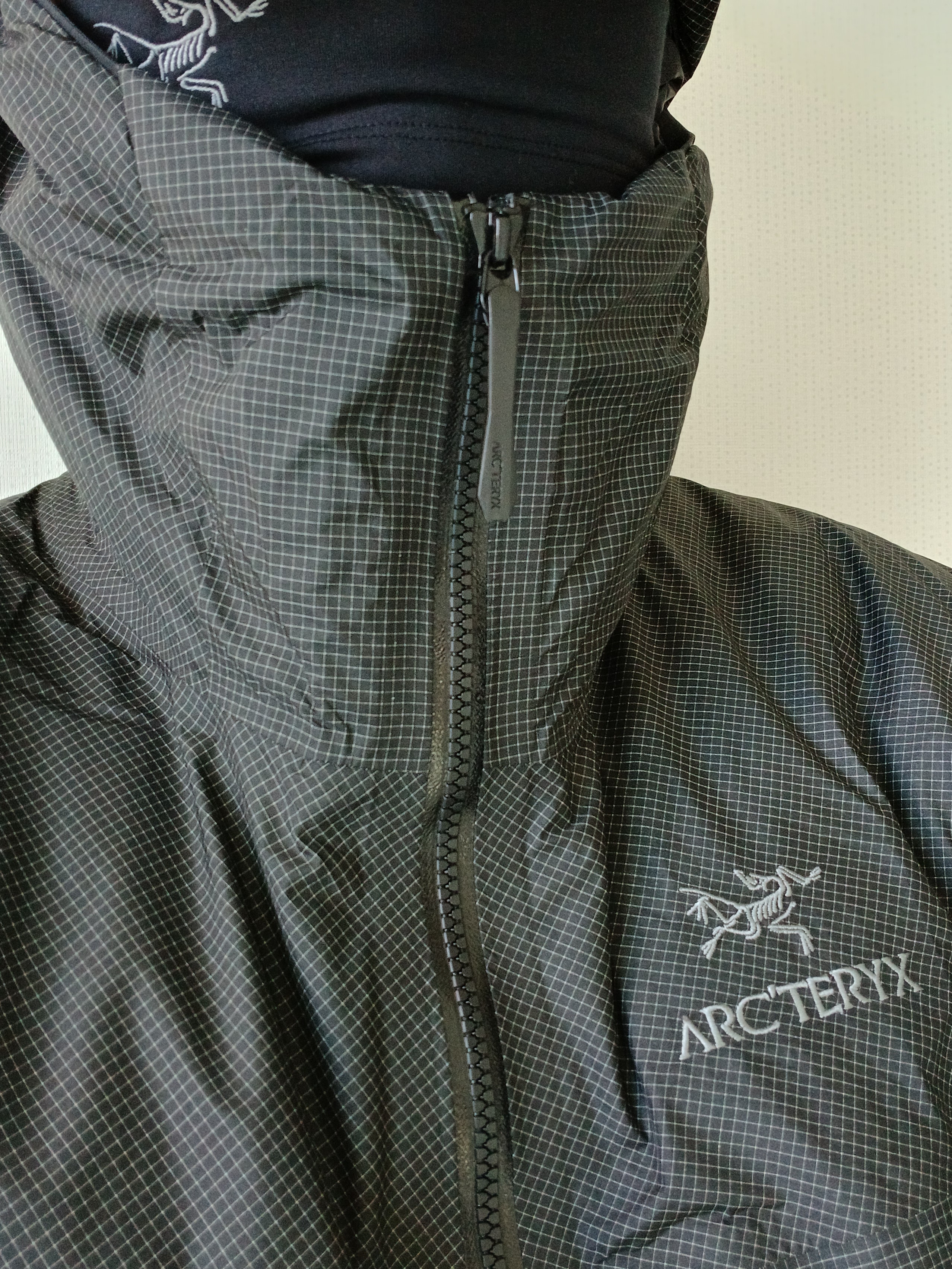Arc'teryx Alpha Lightweight Parka Black, Arc'teryx Gamma AR Pants Graphite 착용 스타일 - 5