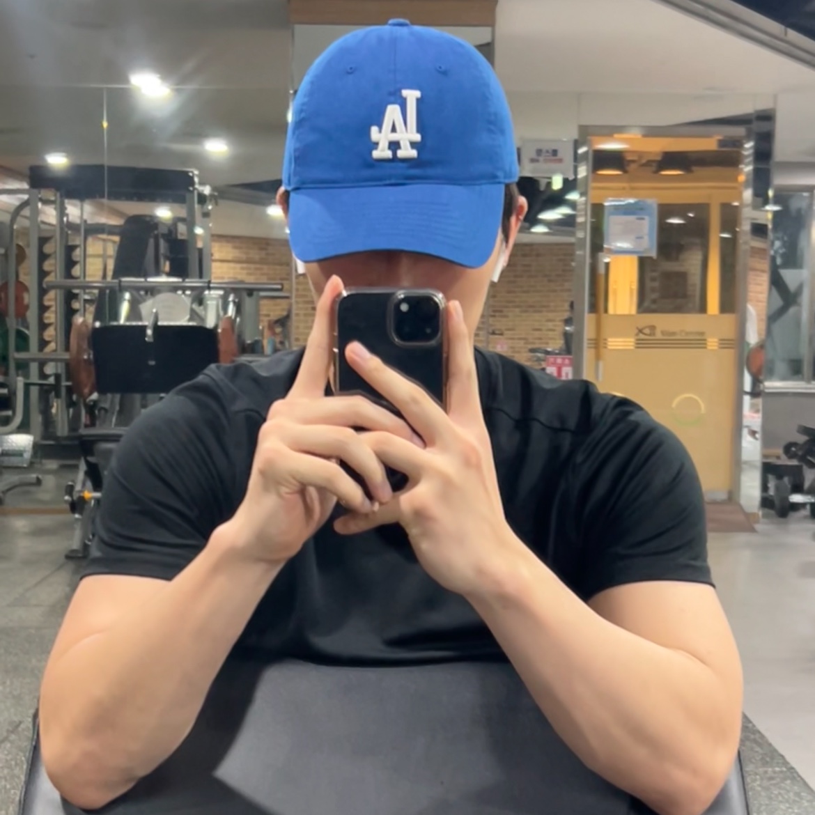 47 Brand LA Dodgers Clean Up Royal 착용 스타일