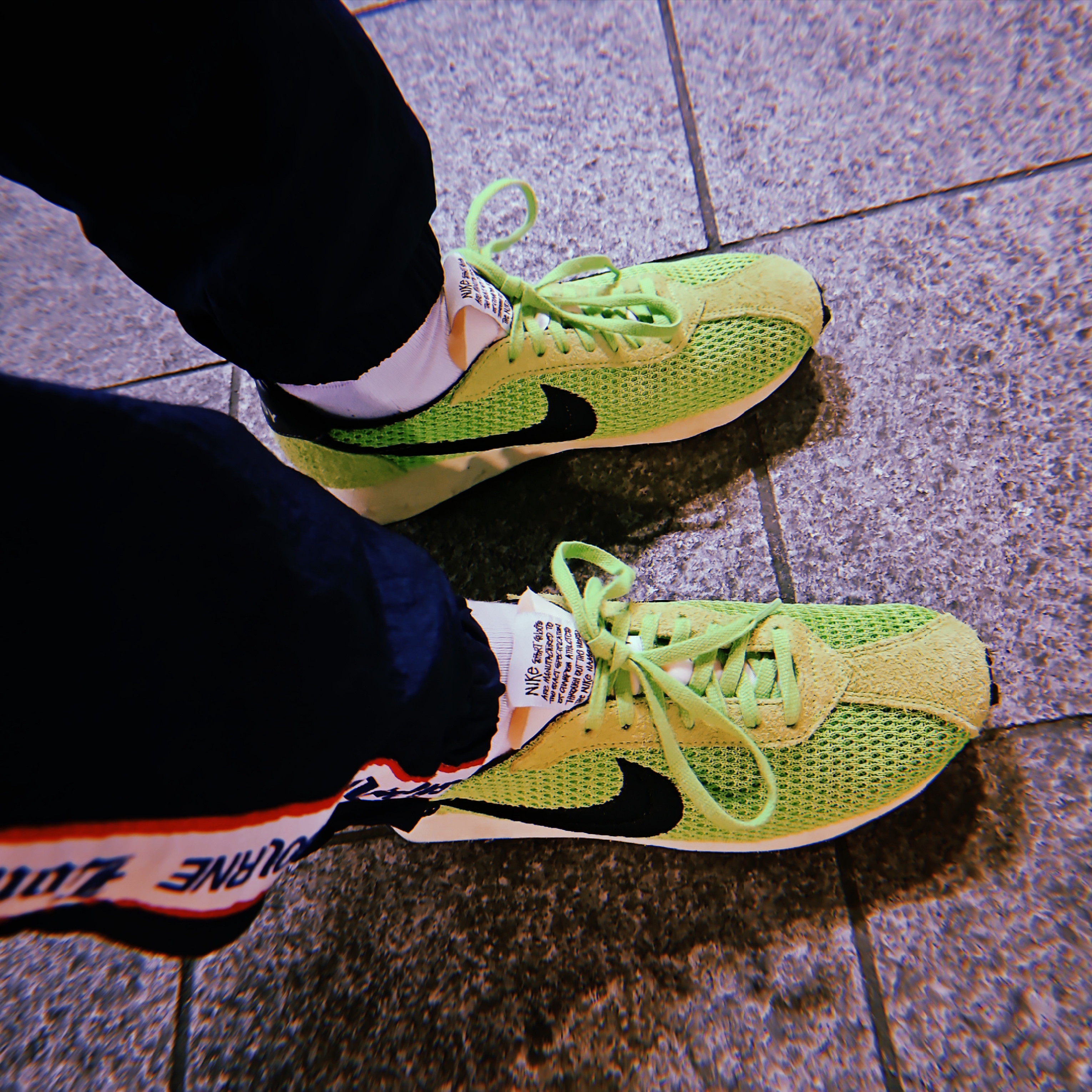 Nike x Stussy LD-1000 SP Action Green and Black 착용 스타일