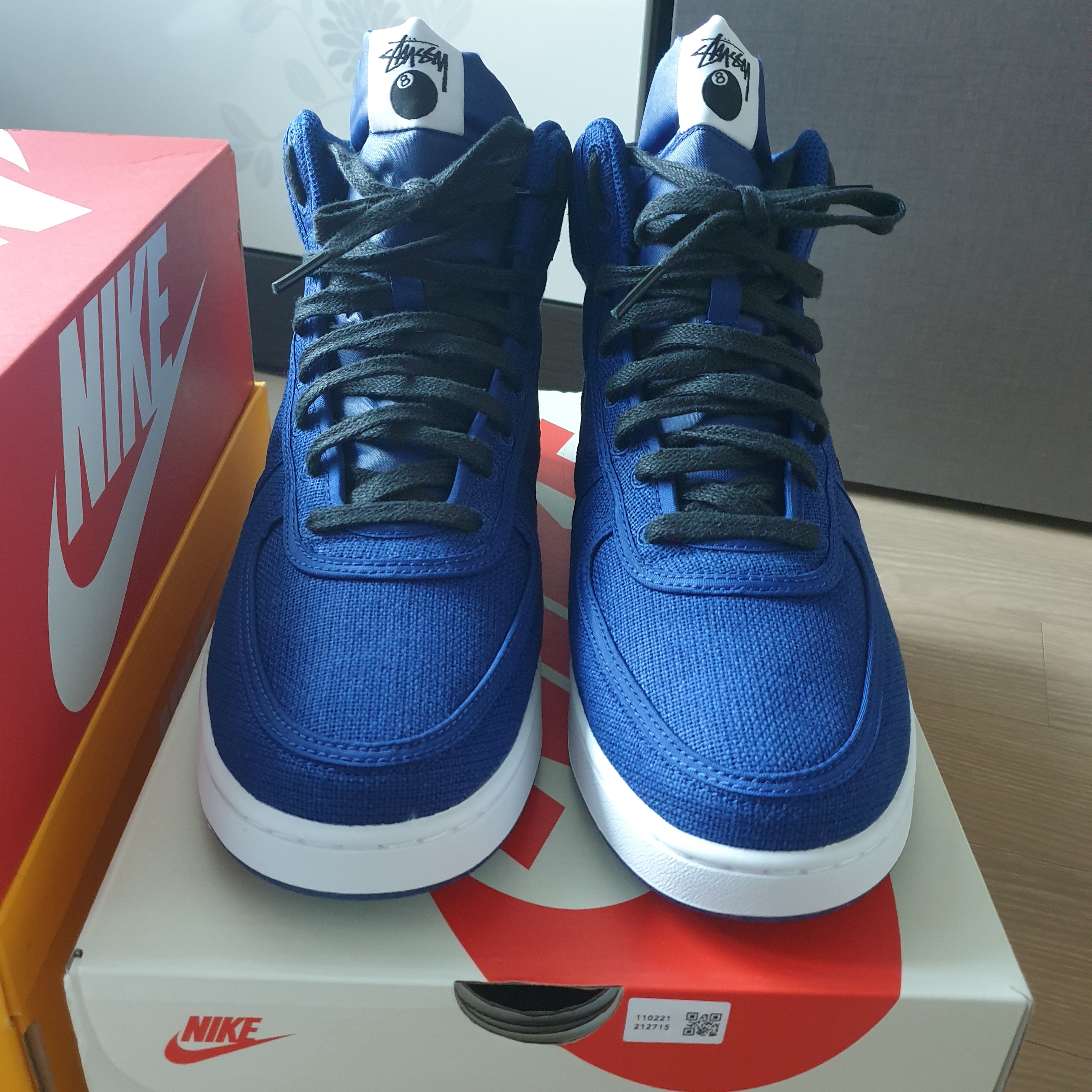 Nike x Stussy Vandal High Deep Royal Blue 착용 스타일 - 1