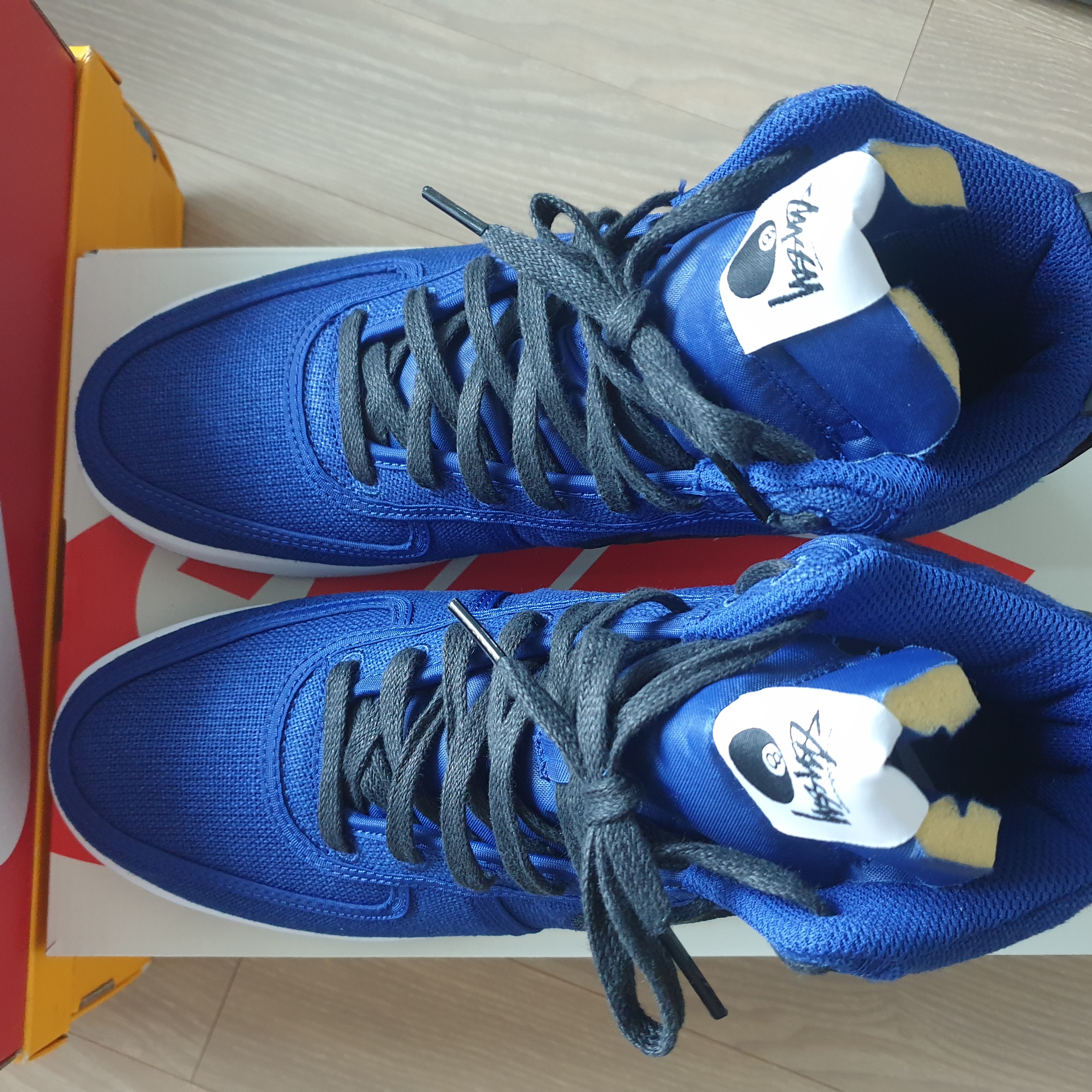 Nike x Stussy Vandal High Deep Royal Blue 착용 스타일 - 4