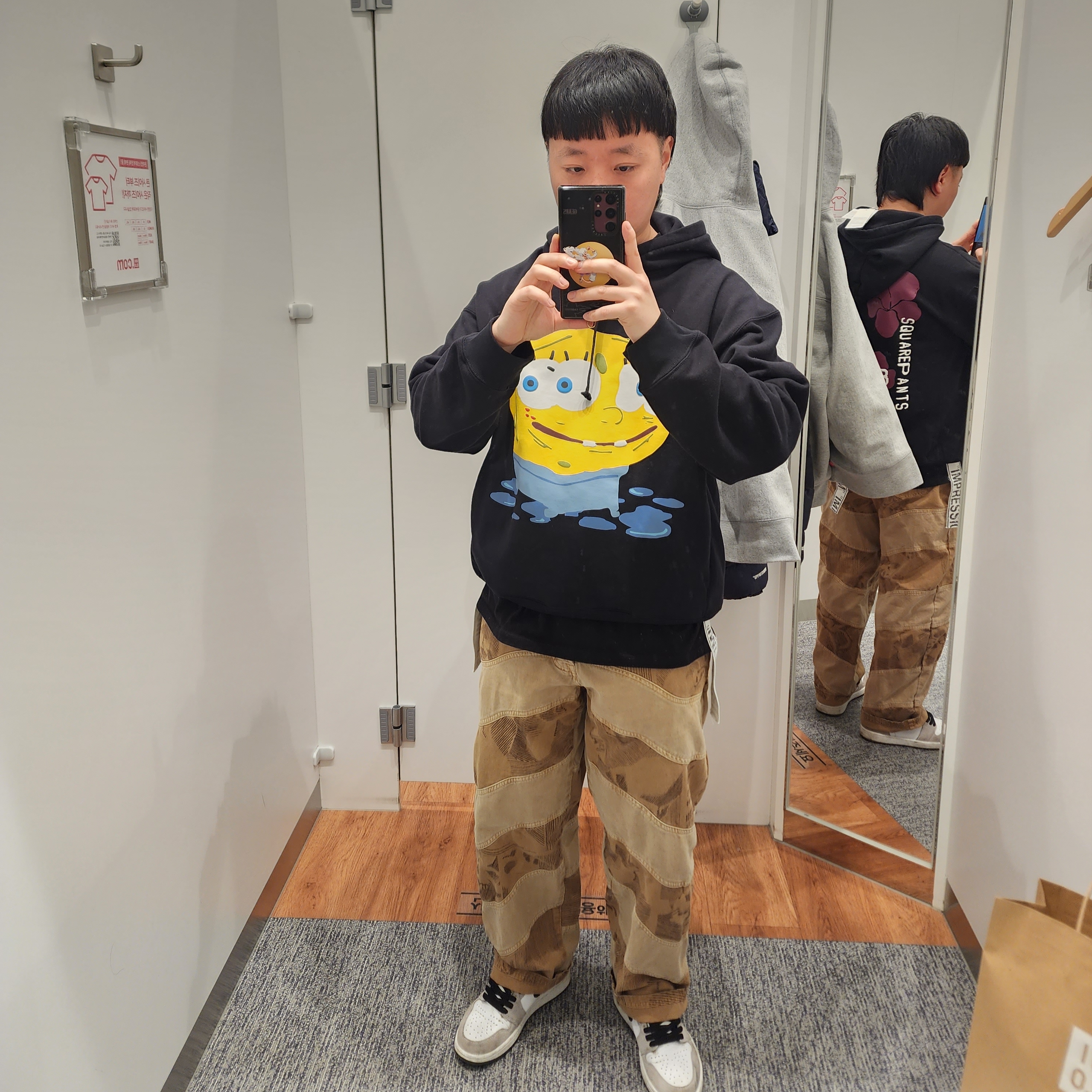 Nike x Cactus Plant Flea Market Flea 1 Forest Green, Nike x Cactus Plant Flea Market Track Pants Olive 착용 스타일 - 8