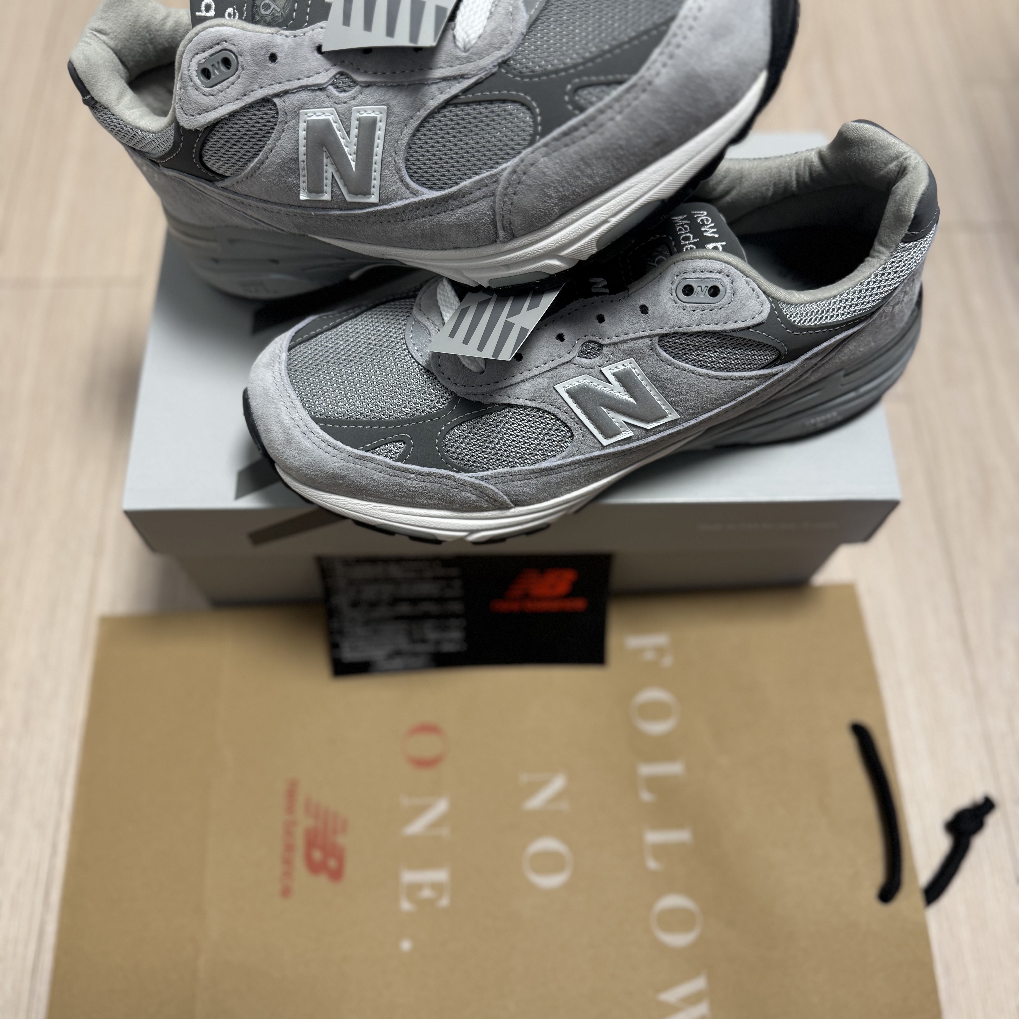 New Balance 993 Made in USA Grey - D Standard 착용 스타일