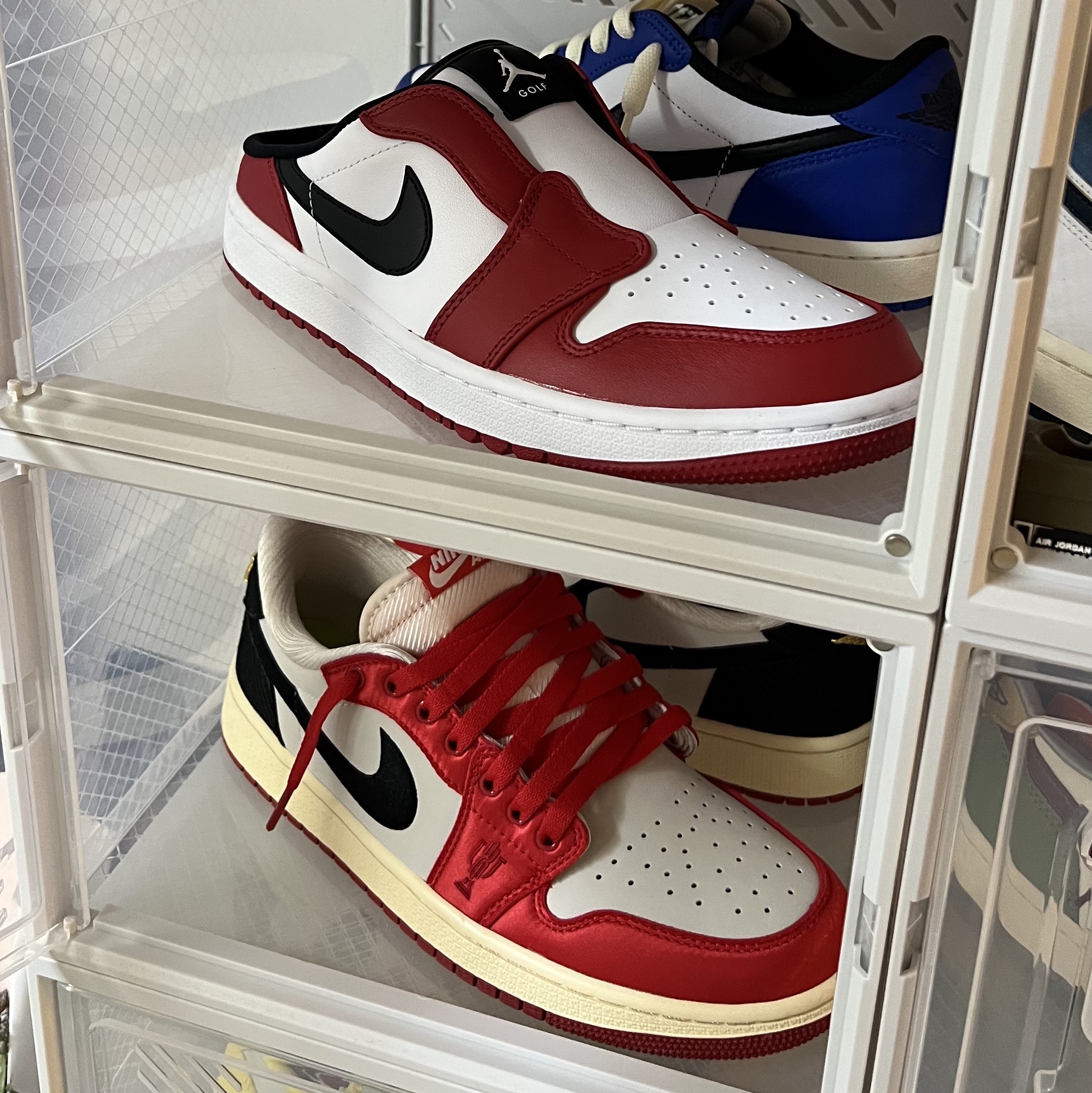 Jordan Golf Mule Chicago, Jordan 1 Retro Low OG Game Royal 착용 스타일