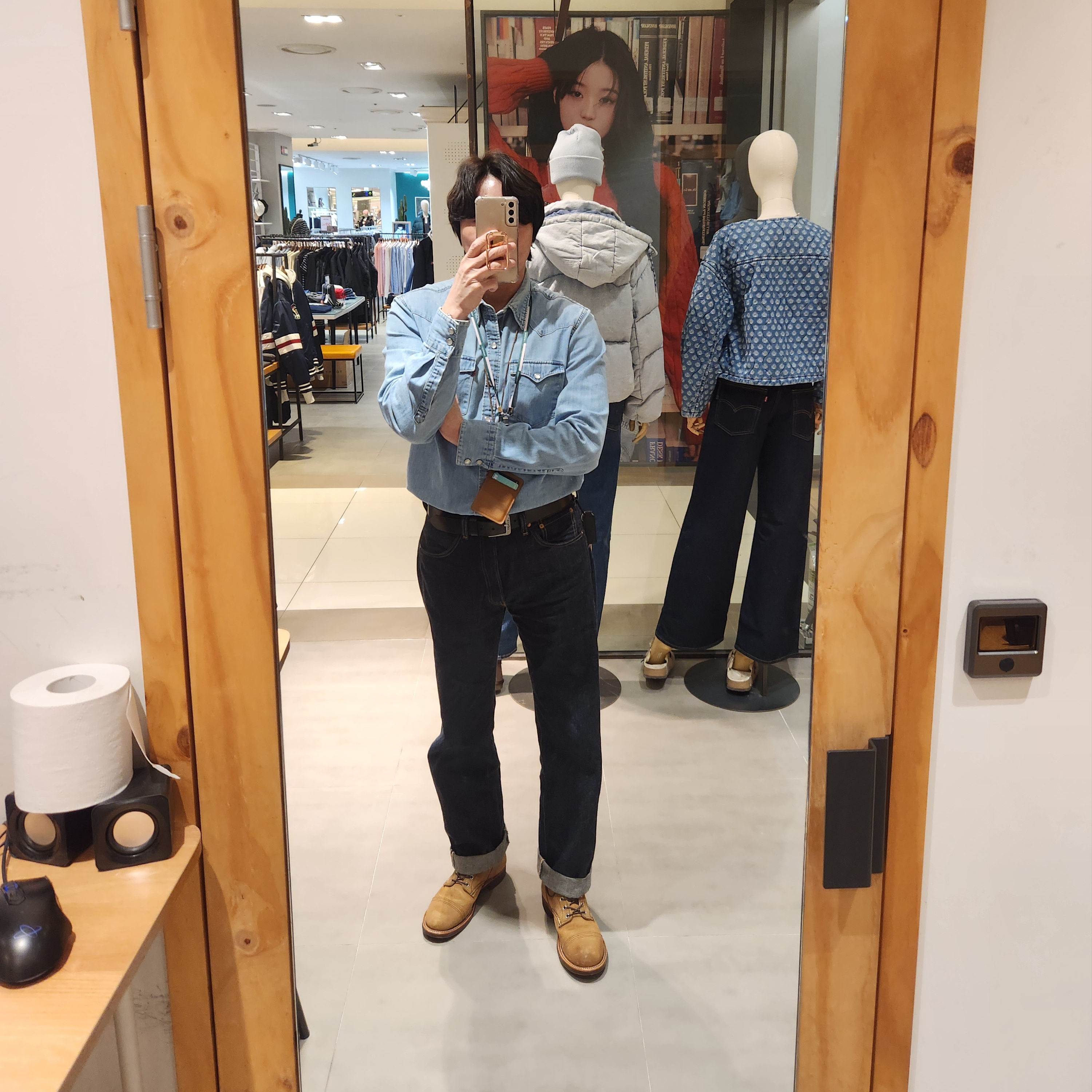 Red Wing Iron Ranger 8083 Hawthrone Muleskinner - D 착용 스타일