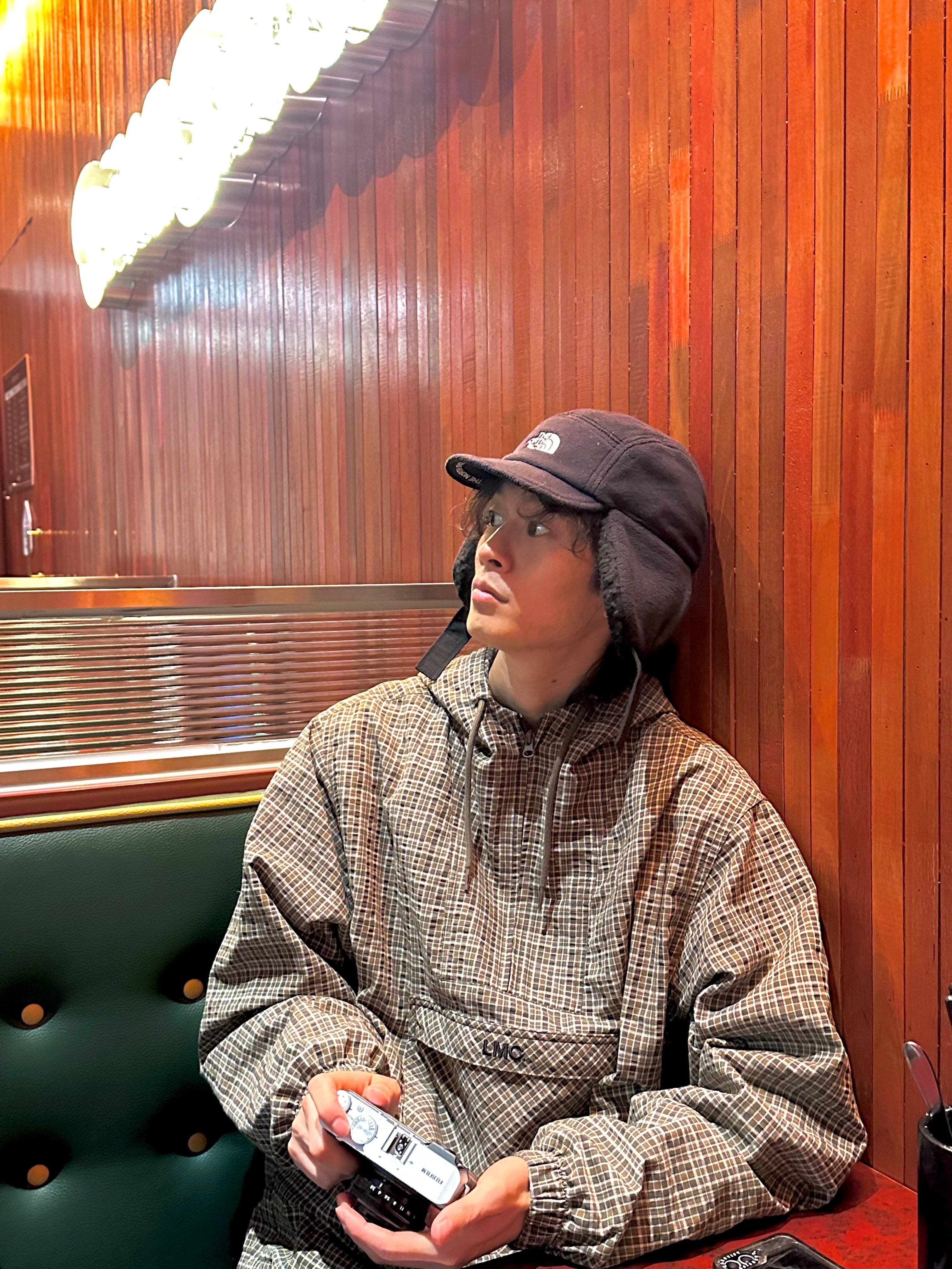 The North Face Fleece Earmuff Cap EX Black 착용 스타일