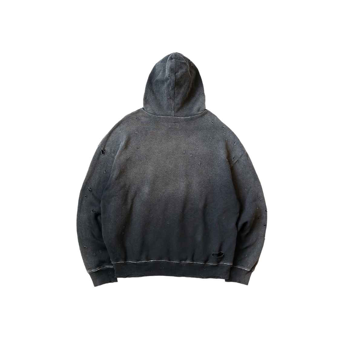 Kapital Fleece Thriller Damaged Hooded Sweatshirt (Stud Remake) sweater