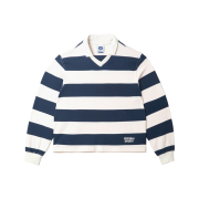 PRO-SPECS Women Stripe Rugby Shirt Navy