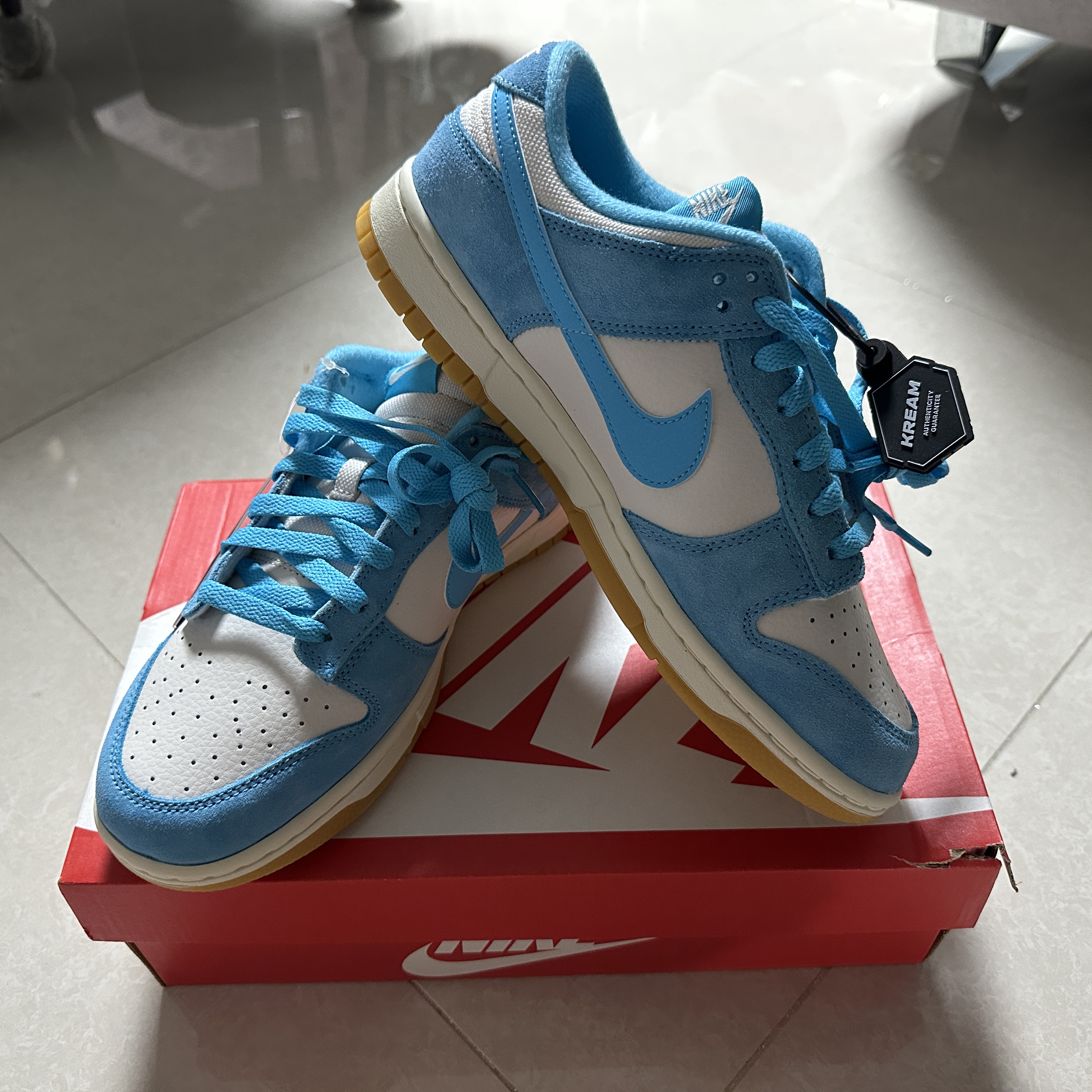 Nike Dunk Low SE Phantom Baltic Blue 착용 스타일