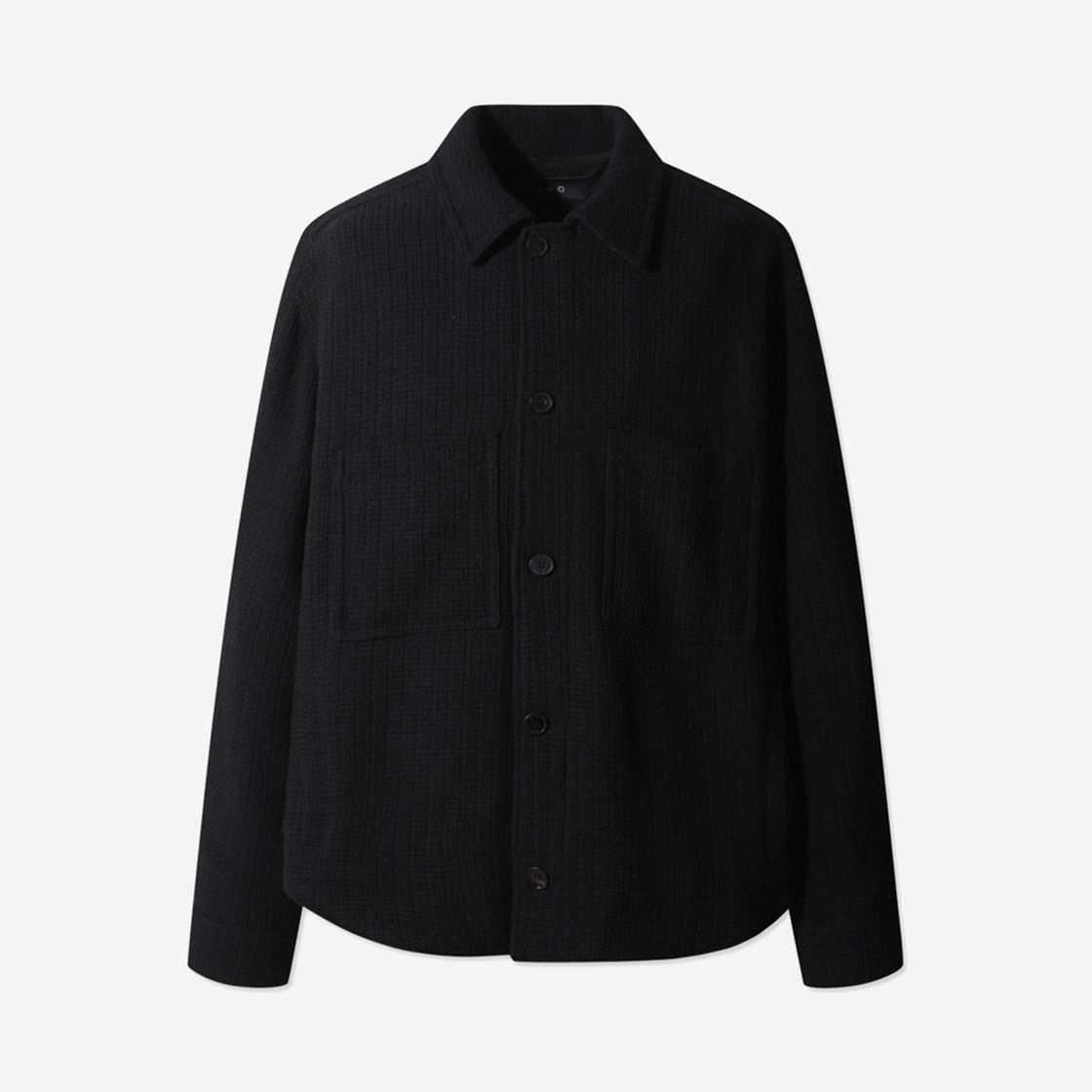 이로 카잘레 패턴 셔츠 자켓 블랙(Iro Sadispe Herringbone Wool Tailored Collar Two-Button Coat Ivory)