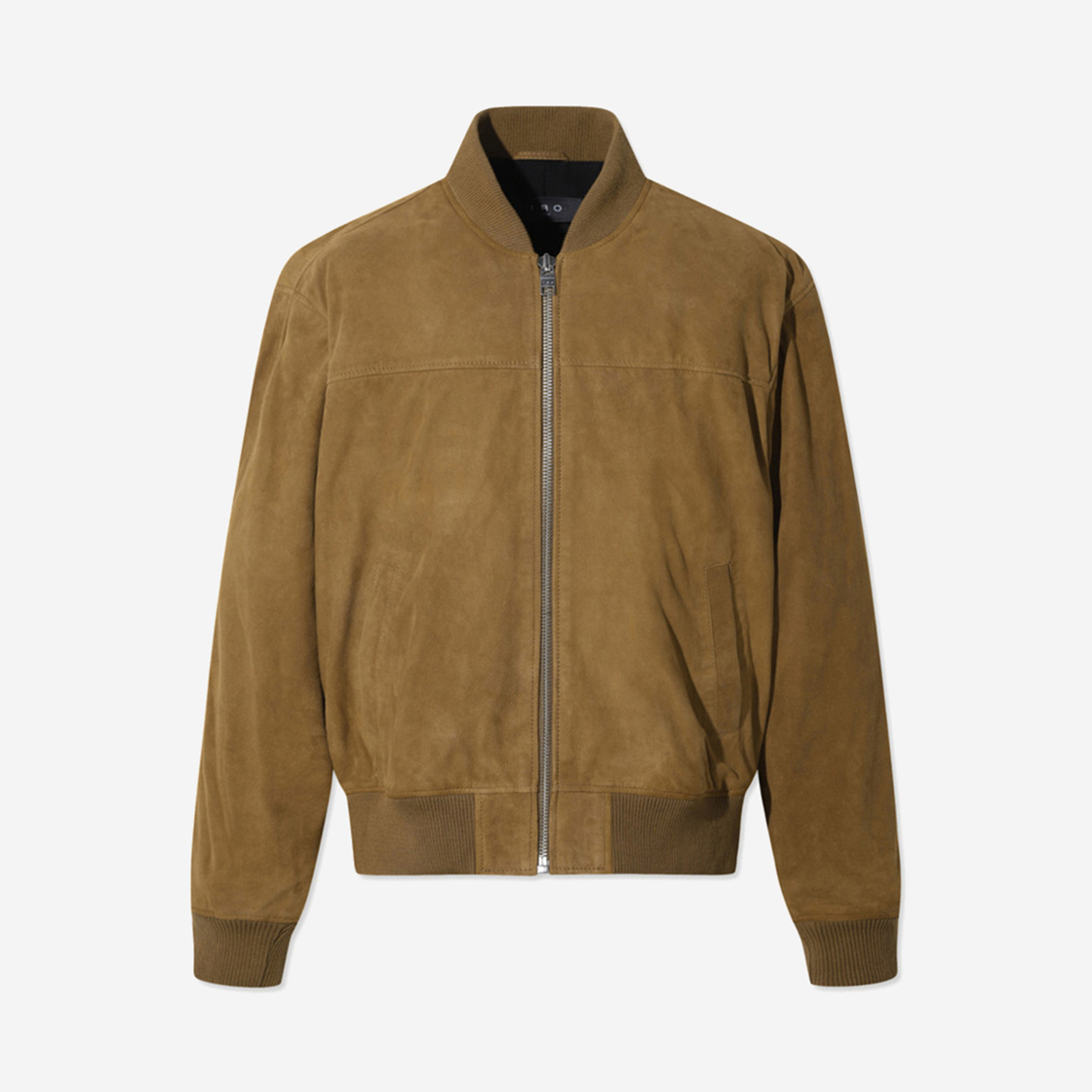 IRUDS24002BEX Iro Denzel Lambskin Leather Zip-Up Hoodie Jumper Black