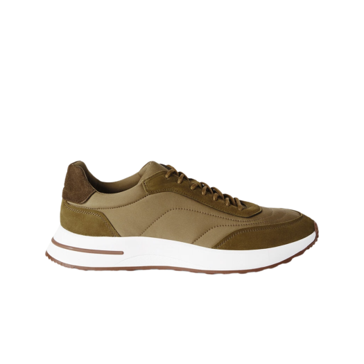 Loro Piana Week-End Walk Sneakers Microfiber Storm System Smoky Tree
