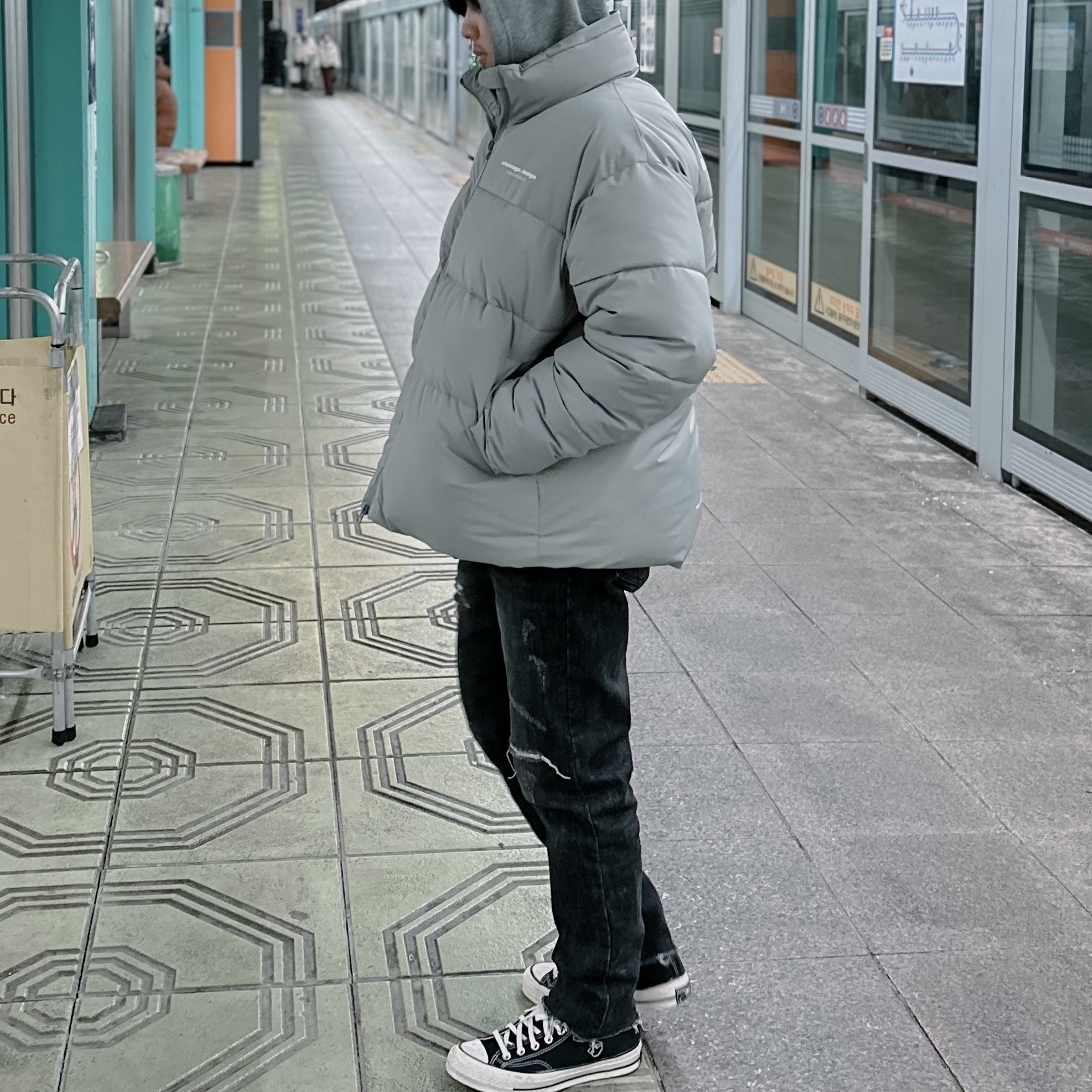 Converse Chuck 70 Hi Black 착용 스타일