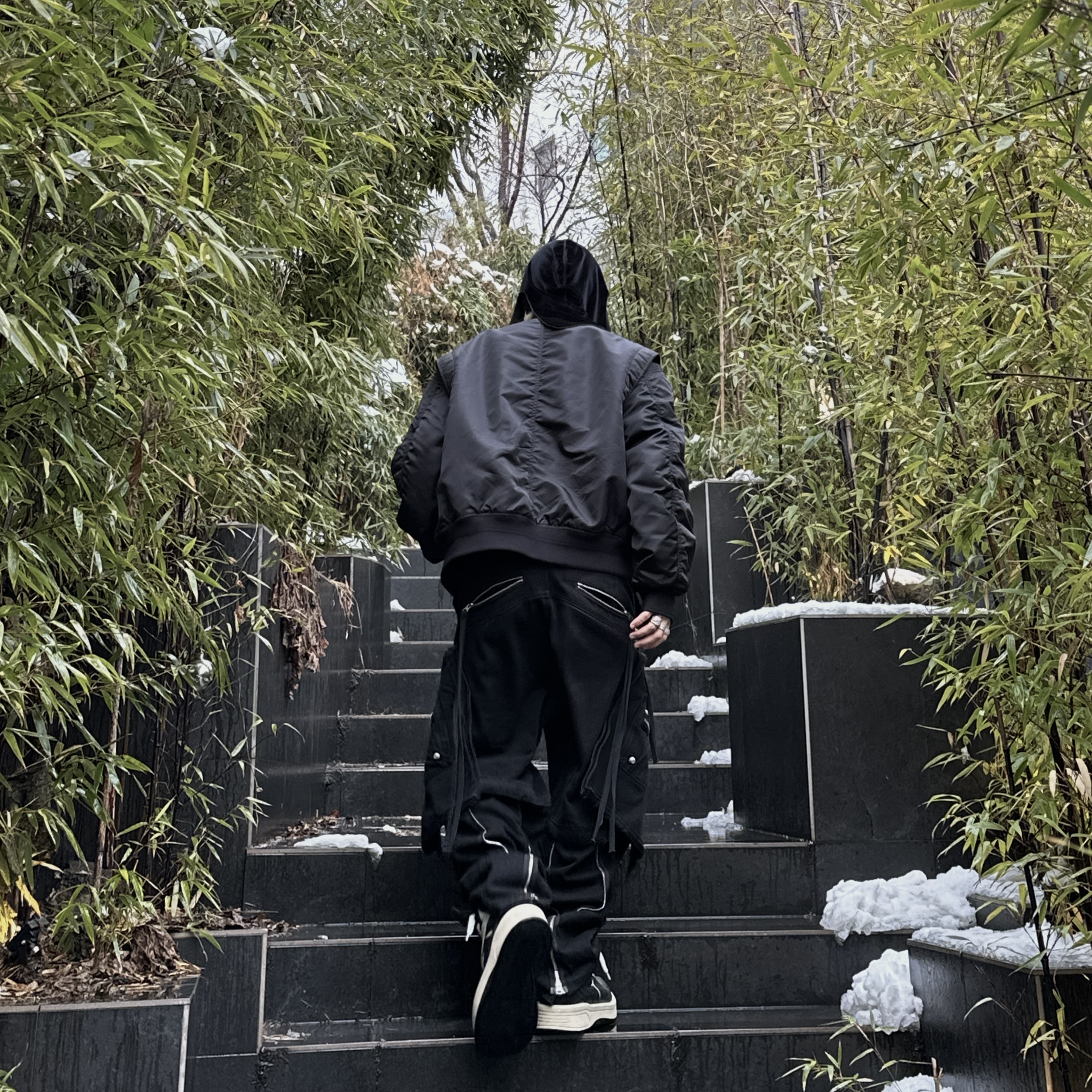 Converse x Drkshdw Turbowpn Black Cream, Stussy Sovereign Ring Sterling Silver 착용 스타일 - 3