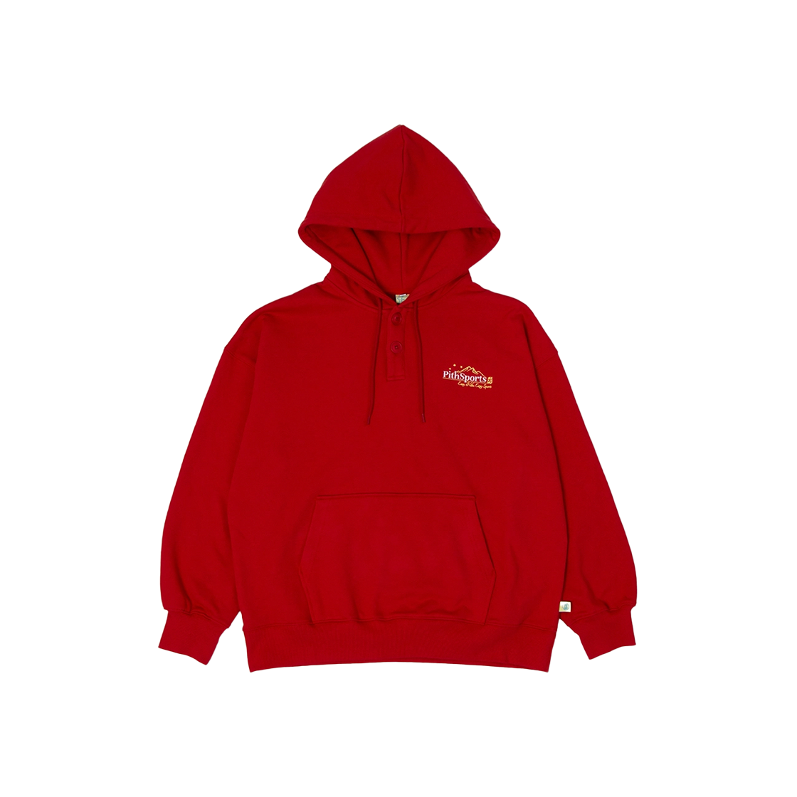 202402001 PITHSPORTS E.H.E.S Button Hoodie Red