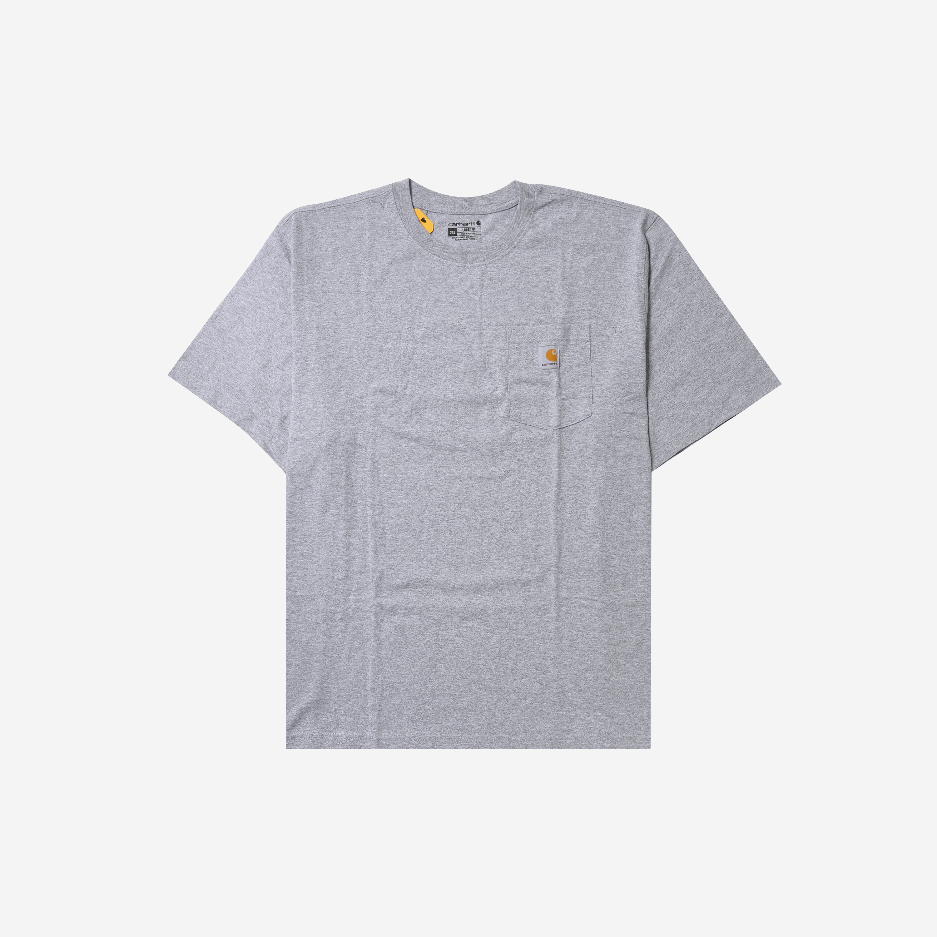 Carhartt Loose Fit Heavyweight Regular Short Sleeve Pocket T-Shirt Heather Grey