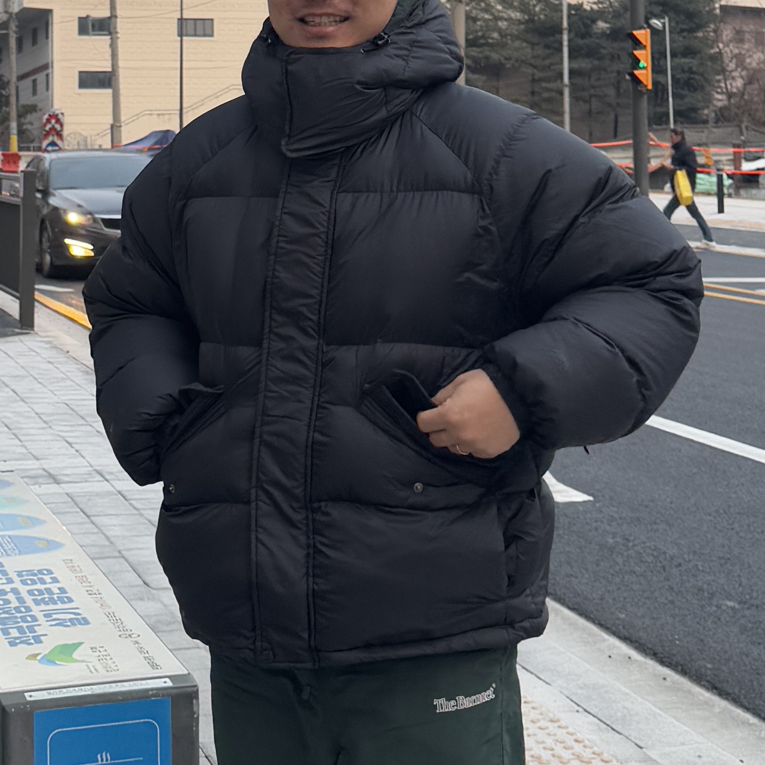Supreme 700-Fill Down Lightweight Puffer Jacket Black - 24FW 착용 스타일