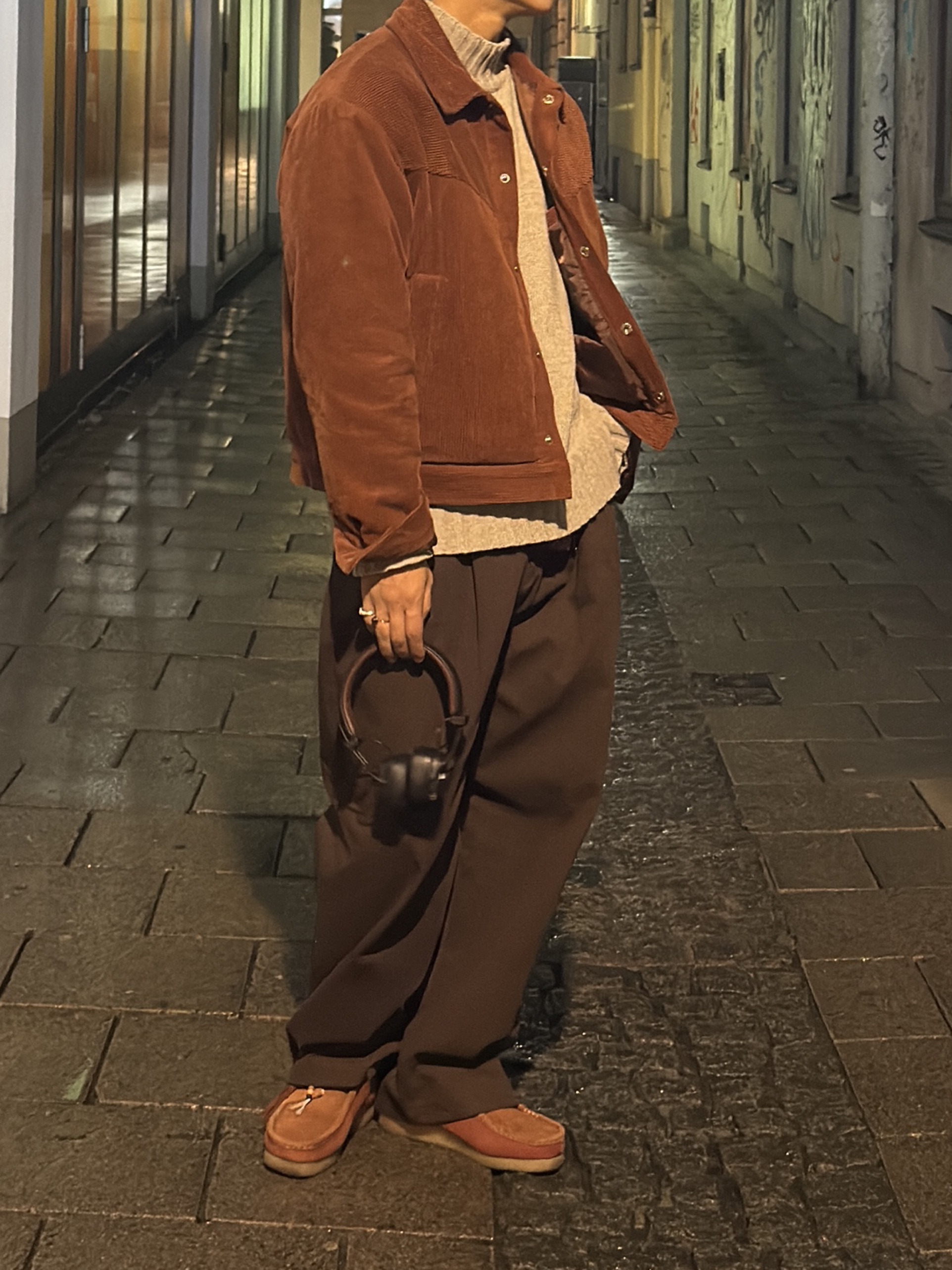 Clarks x END. Wallabee Artisan Craft Burnt 착용 스타일 - 2