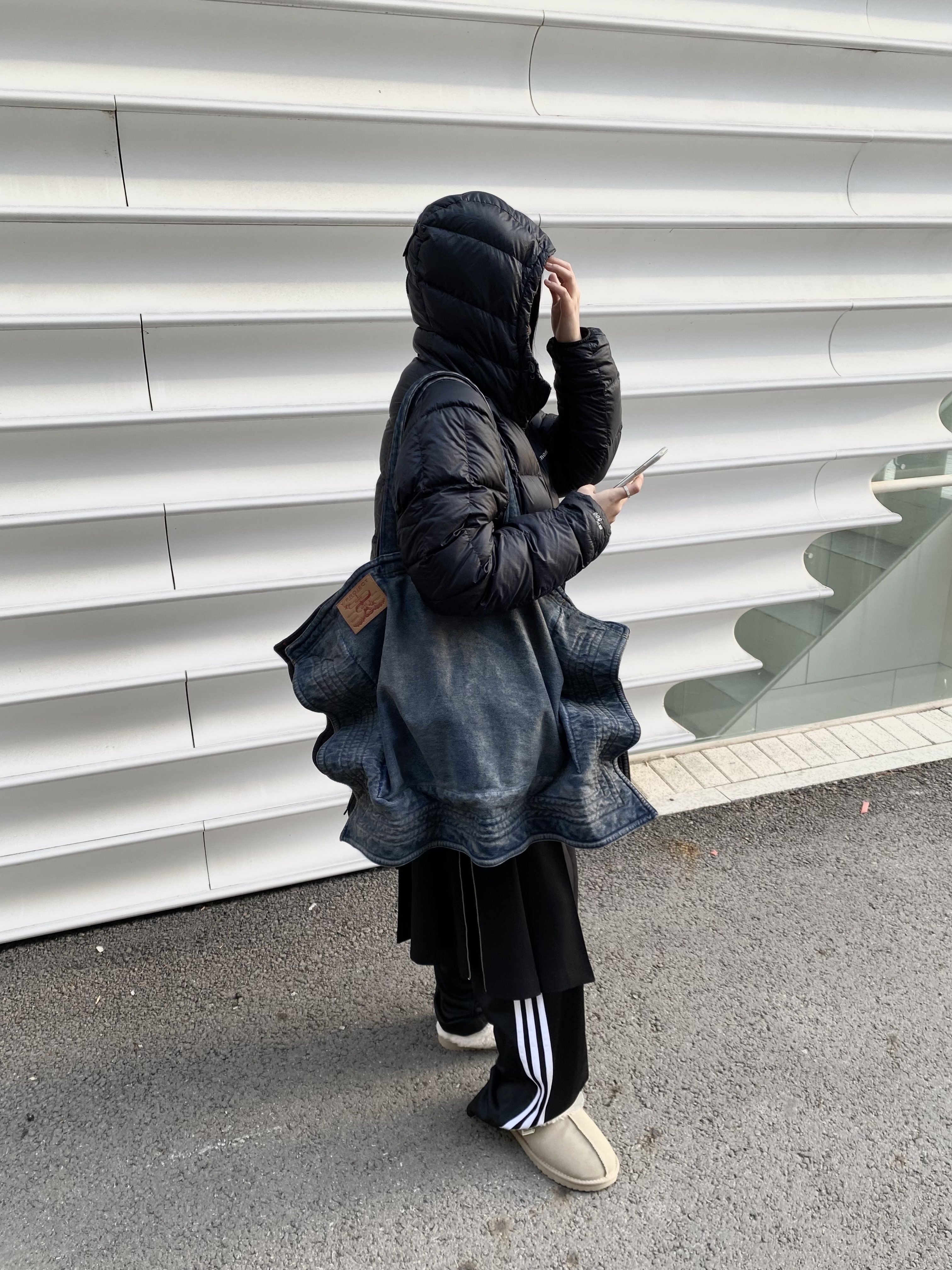 Montbell Superior Down Parka Black 착용 스타일 - 3