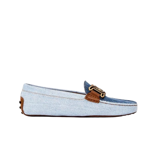 (W) Tod's Kate Gommino Driving Shoes Denim